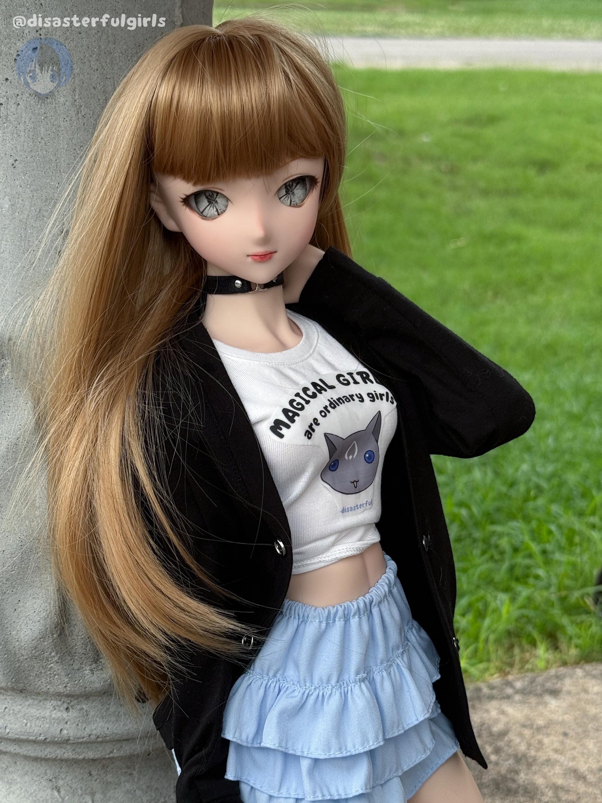 OOAK Dollfie Dream DDH-09 Flesh Head 1/3 MJD (Grey eyes)