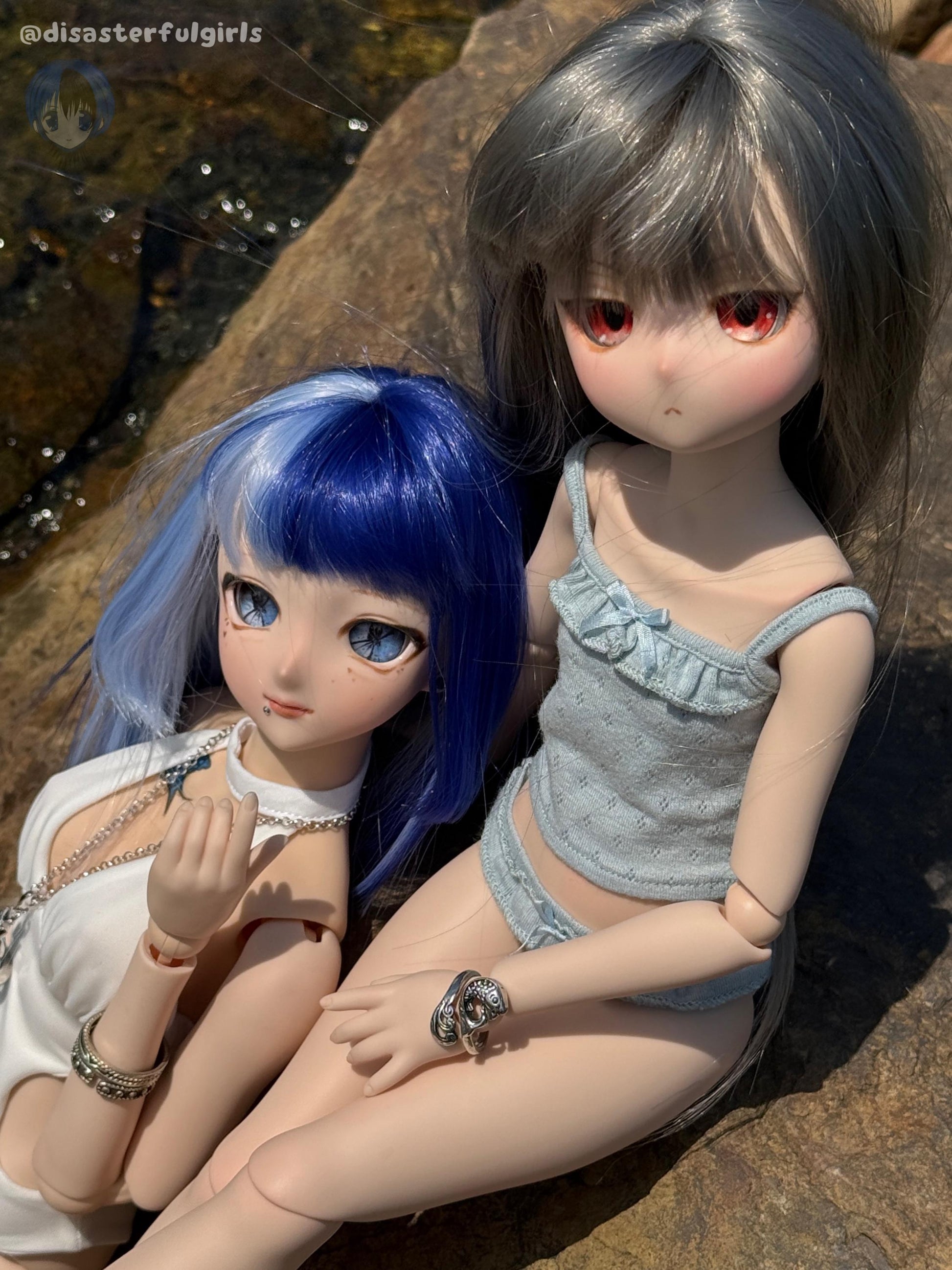 OOAK Dollfie Dream DDH-29 Flesh Head 1/3 MJD (Red eyes)