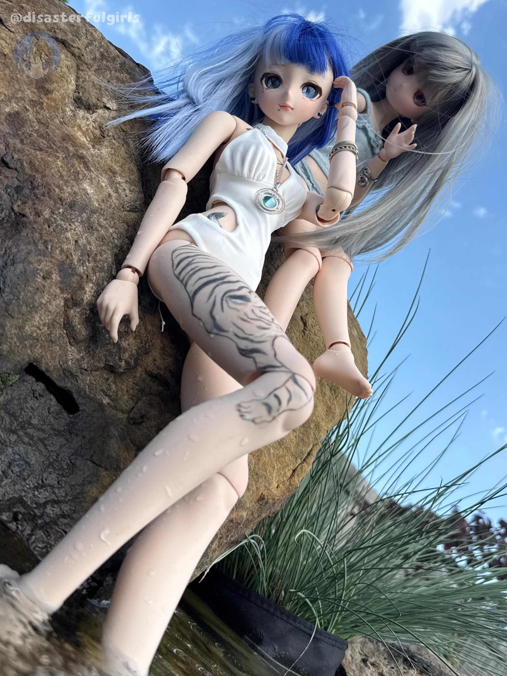 OOAK Dollfie Dream DDH-29 Flesh Head 1/3 MJD (Red eyes)