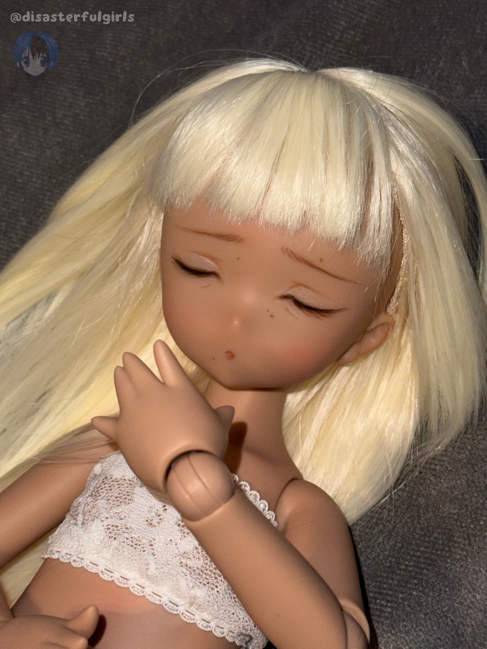OOAK Imomodoll Empty/Chubby Rabbit Chocolate 1/4 scale full doll
