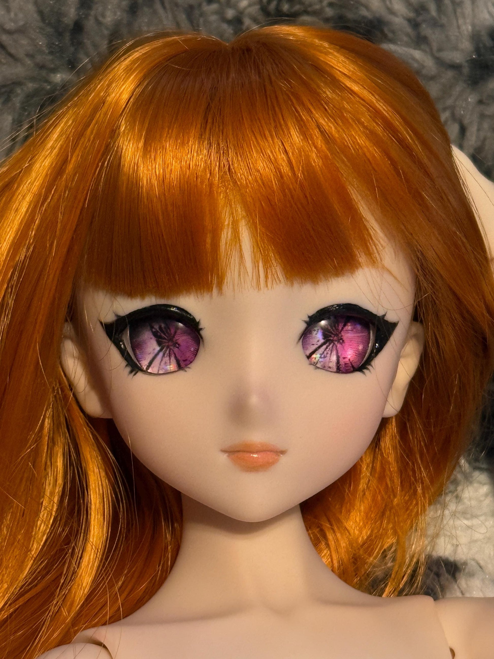 OOAK Dollfie Dream DDH-09 Semi-White Head 1/3 MJD (Purple eyes)
