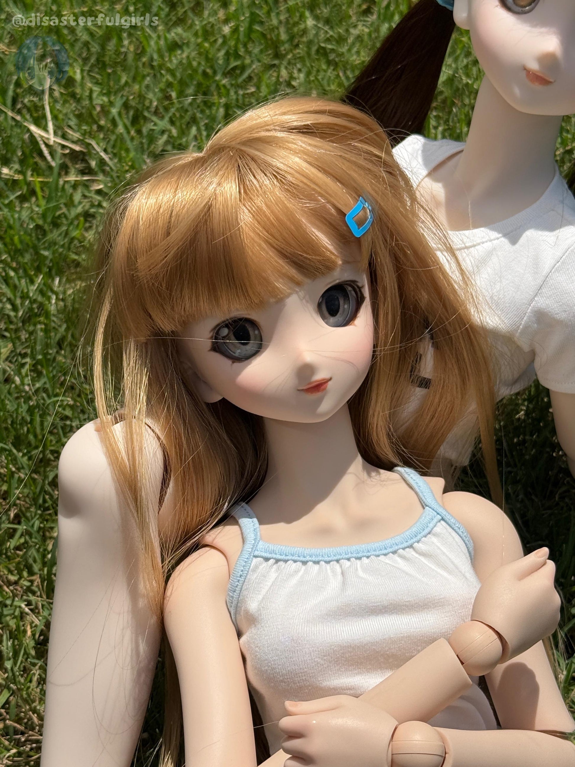OOAK Dollfie Dream DDH-06 Flesh Head 1/3 MJD (Brown eyes)