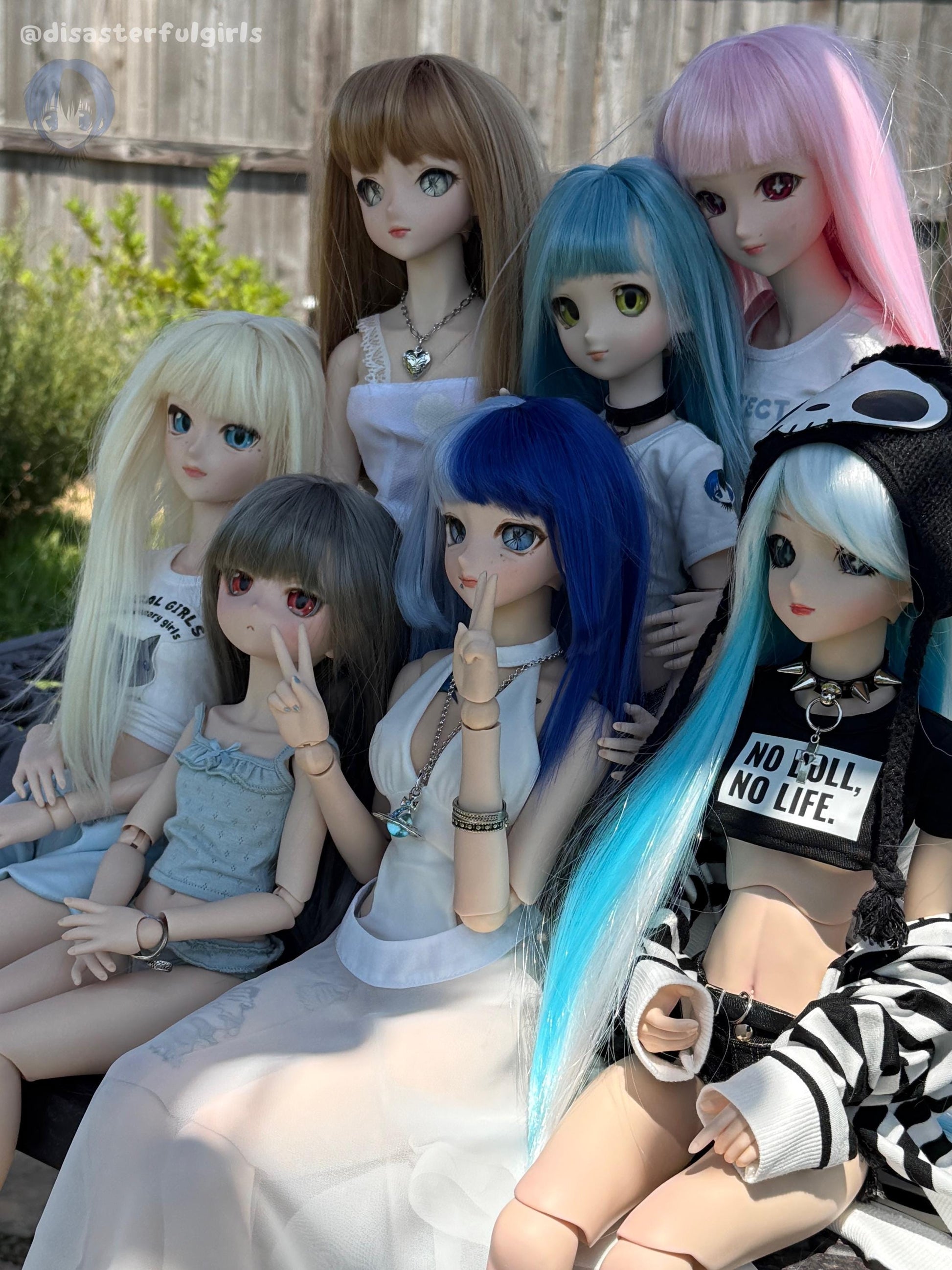 OOAK Dollfie Dream DDH-29 Flesh Head 1/3 MJD (Red eyes)