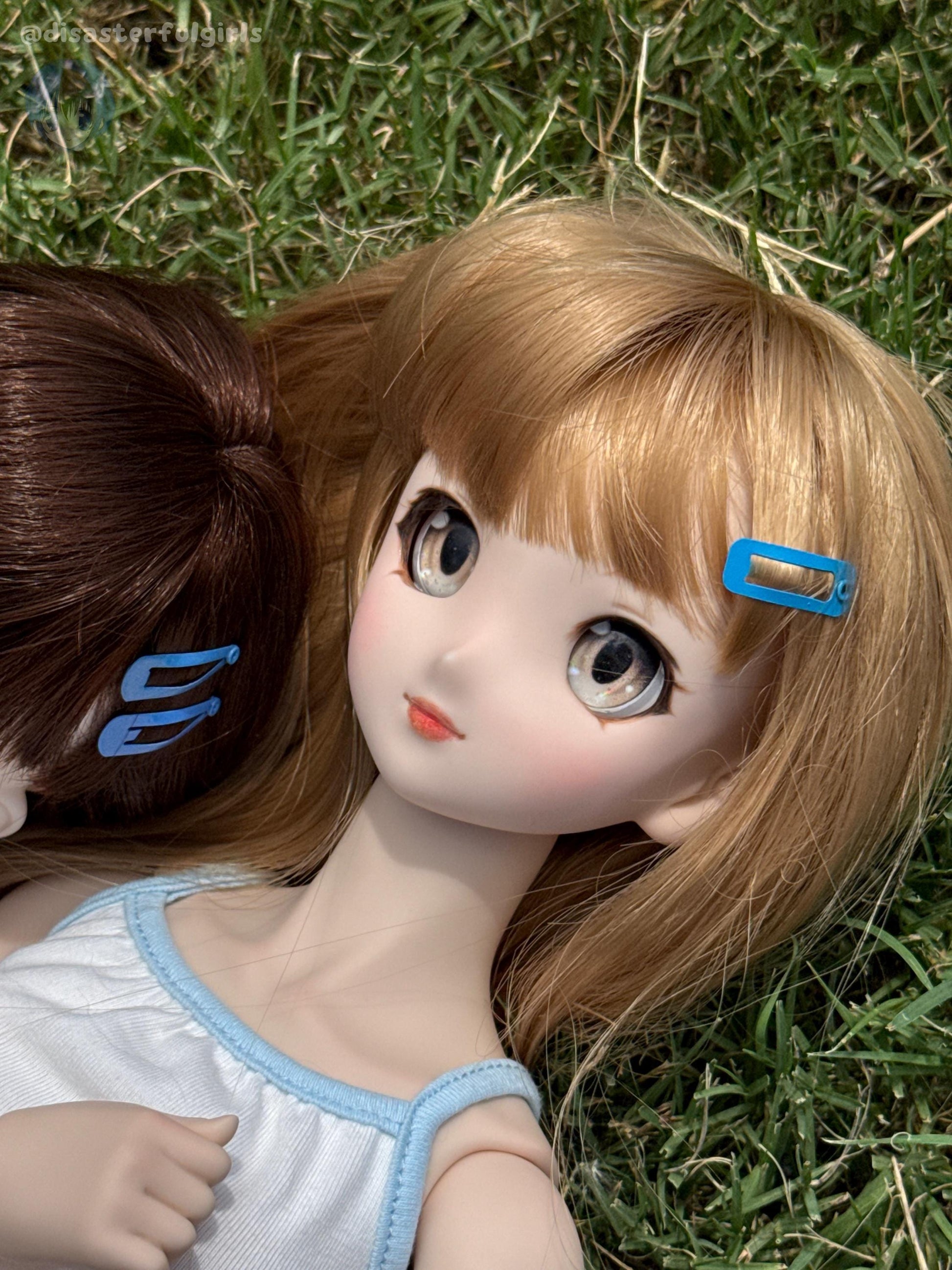 OOAK Dollfie Dream DDH-06 Flesh Head 1/3 MJD (Brown eyes)