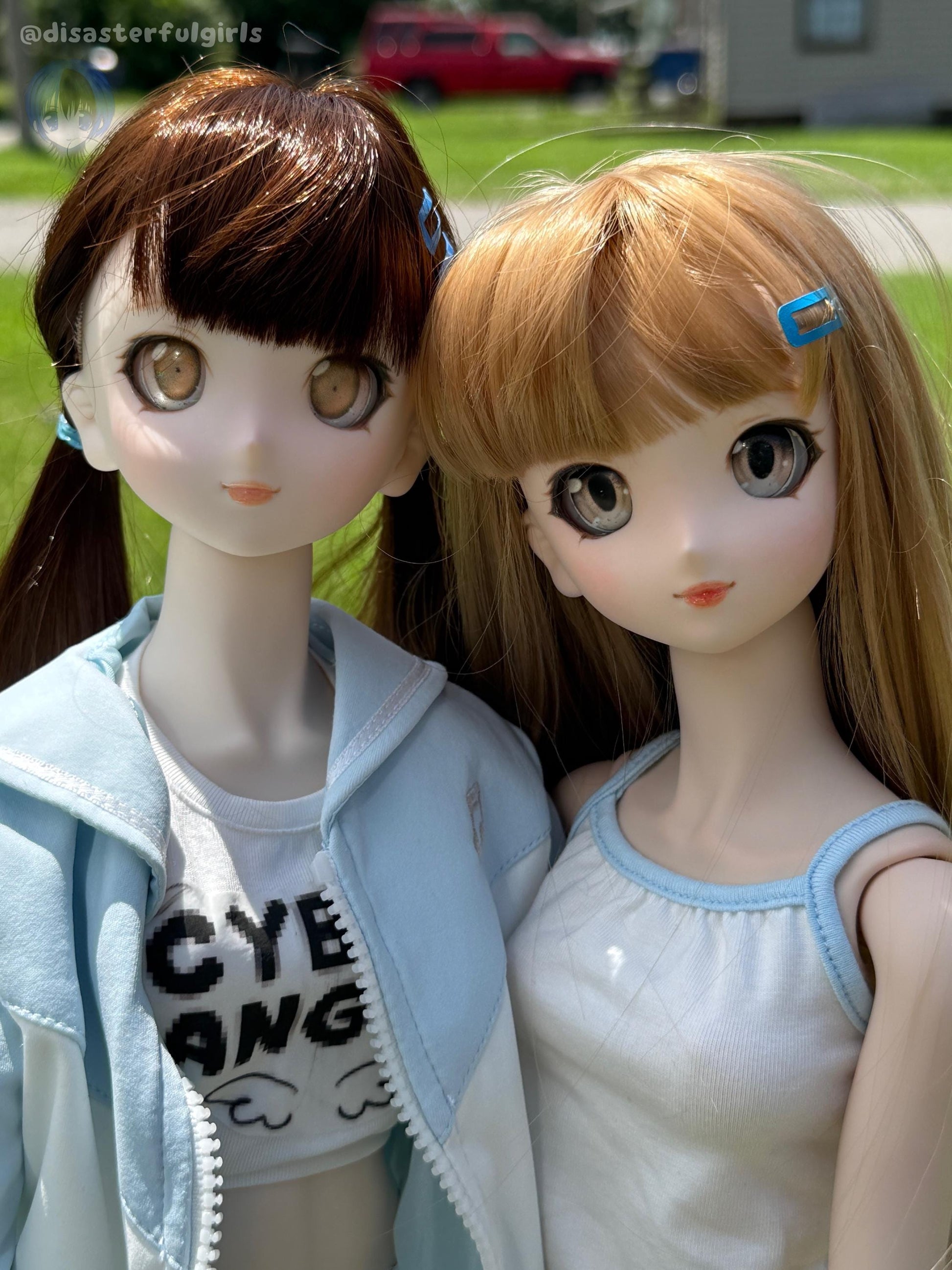 OOAK Dollfie Dream DDH-06 Flesh Head 1/3 MJD (Brown eyes)