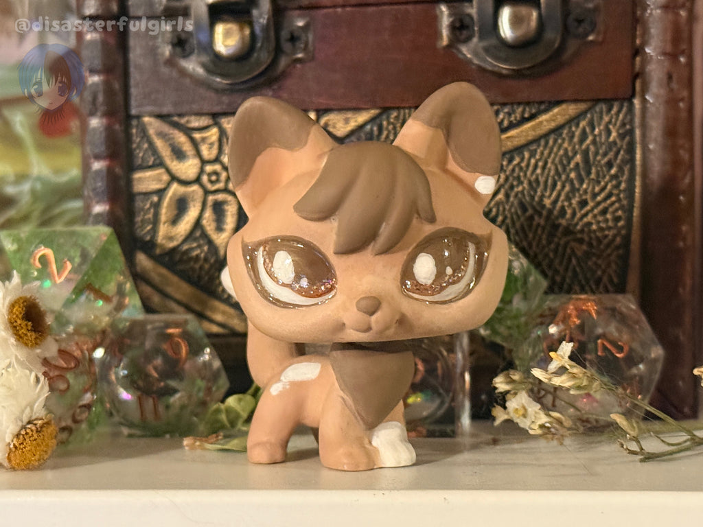 SOLD OUT! OOAK Littlest Pet Shop Brown & White Fox