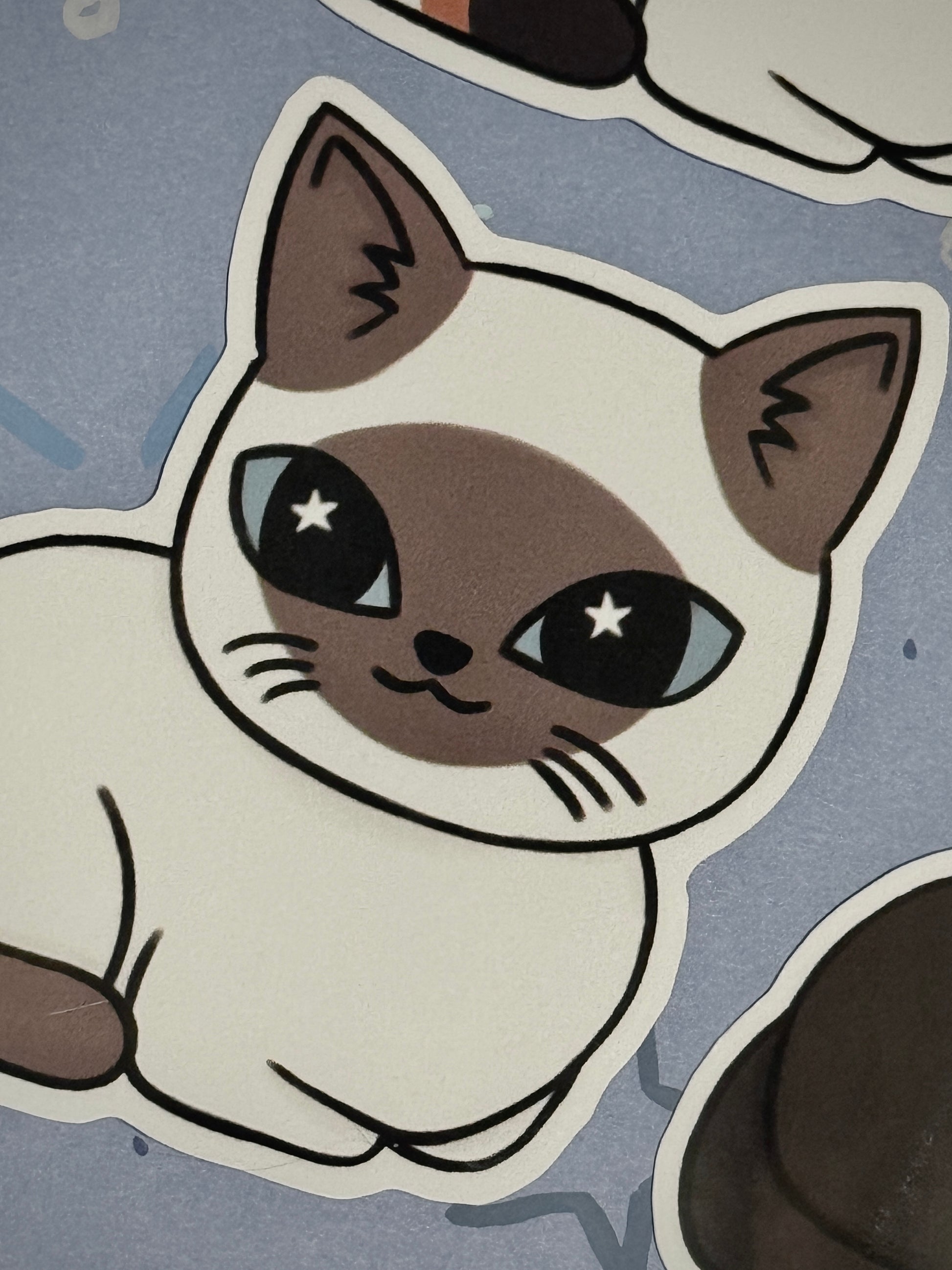 3” Vinyl Cat Breed/Colorpoint Stickers