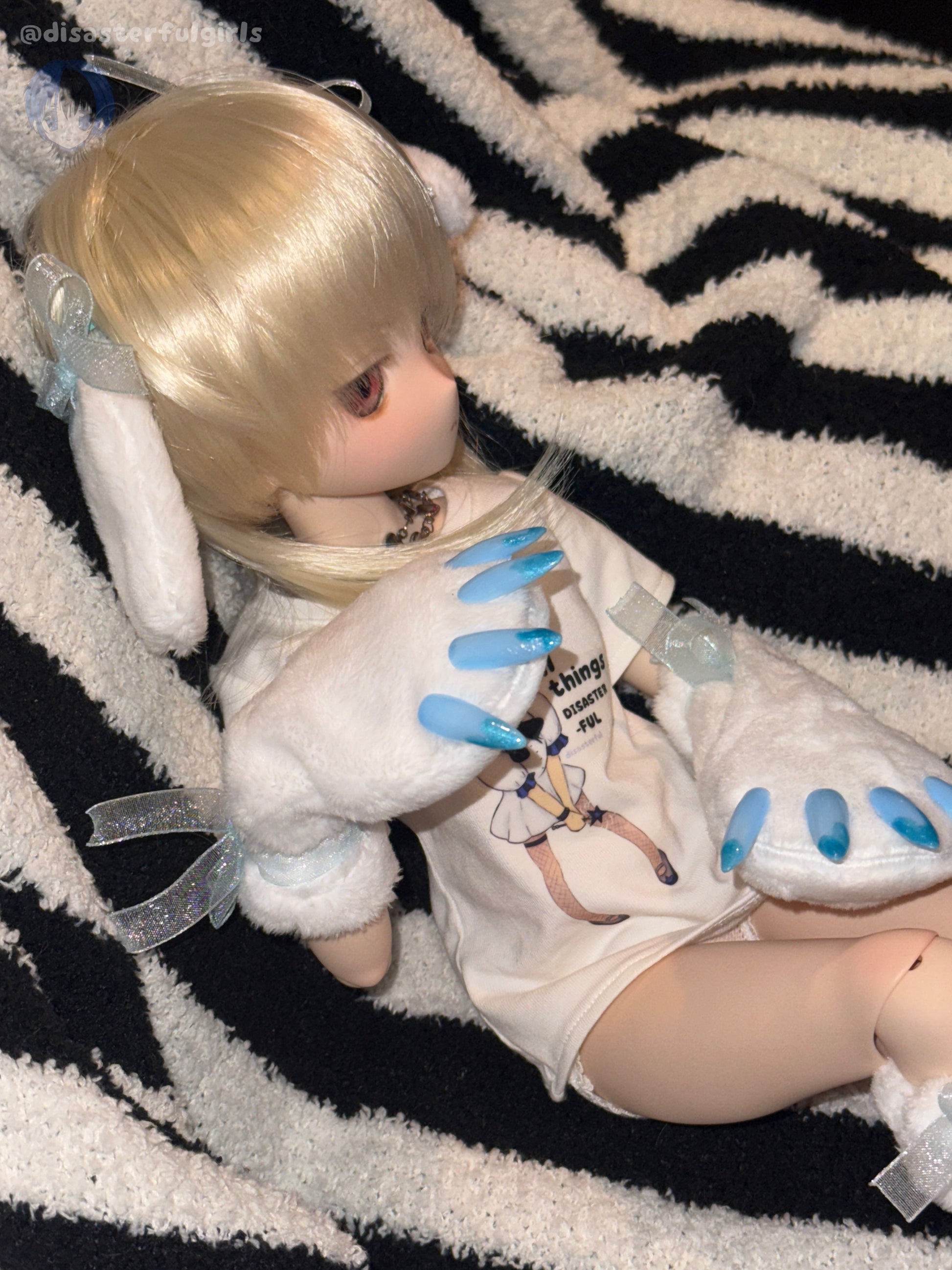 SOLD OUT!! “Puppy GRRRL” outfit accessory set for Mini Dollfie Dream (1/4 BJD)