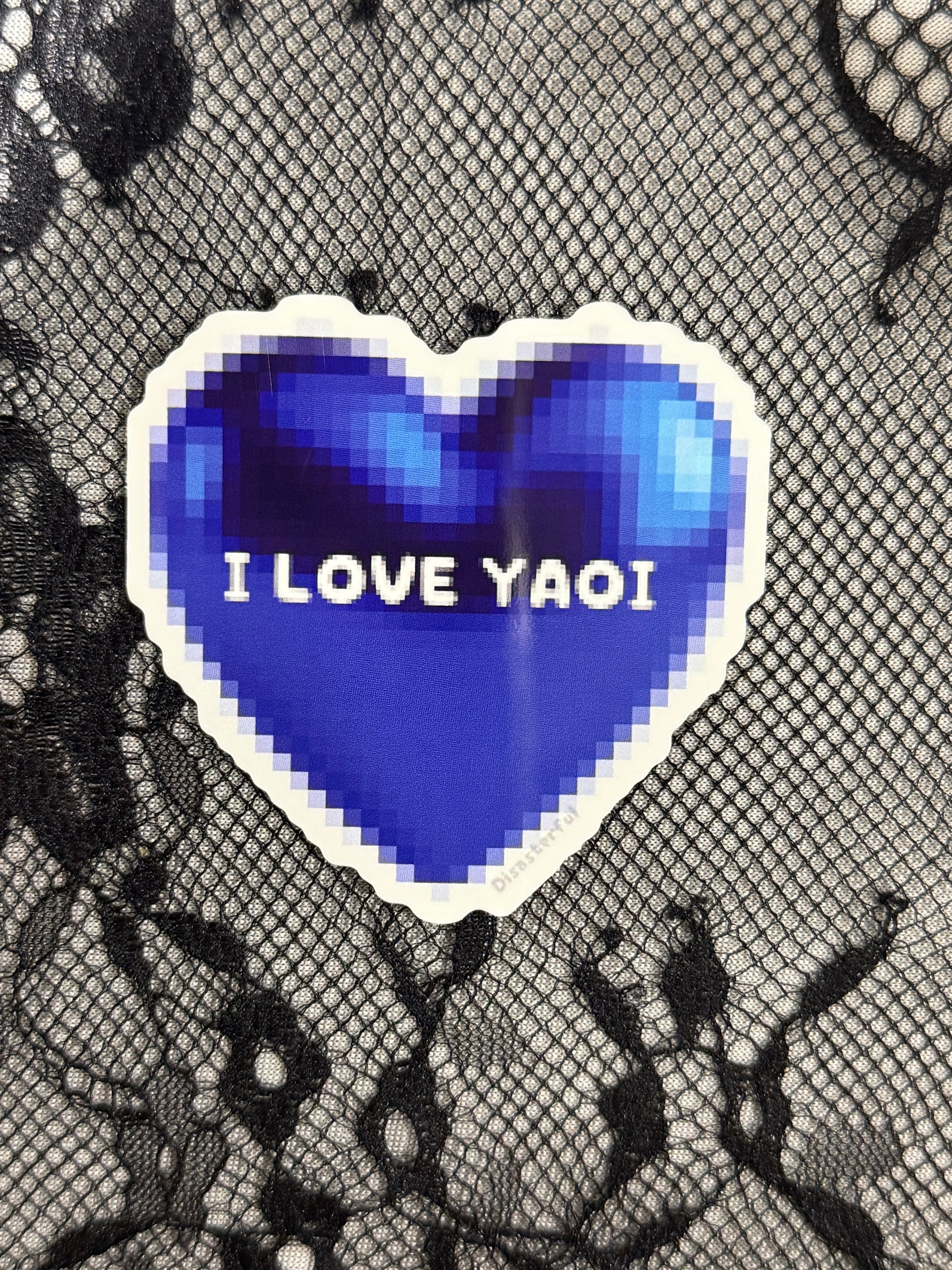 YURI/YAOI Glitched/Pixelated Art Stickers