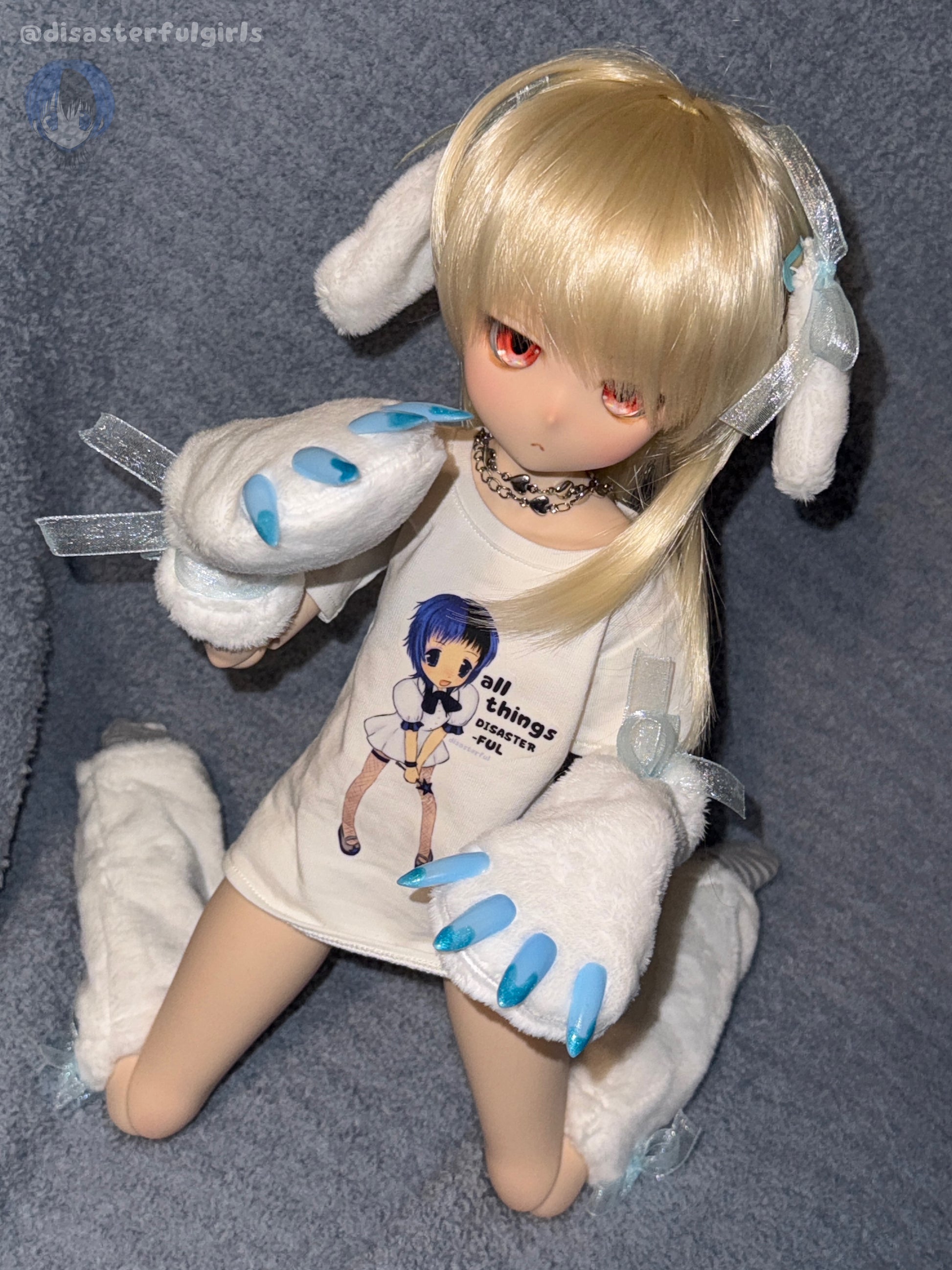 SOLD OUT!! “Puppy GRRRL” outfit accessory set for Mini Dollfie Dream (1/4 BJD)
