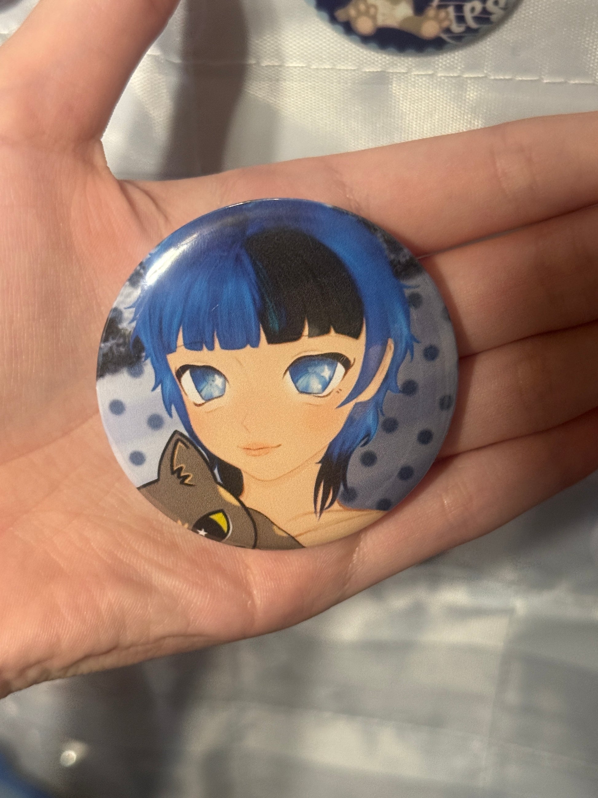 Disasterful Girls anime girl 58mm pins