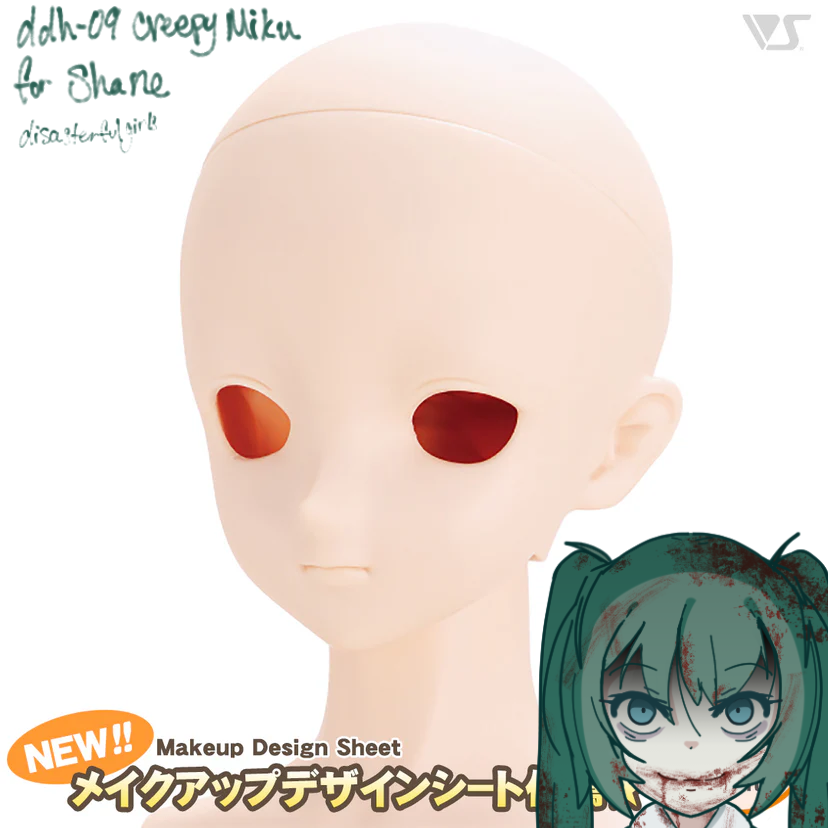 DDH-09 Creepy Miku commission listing for Shane