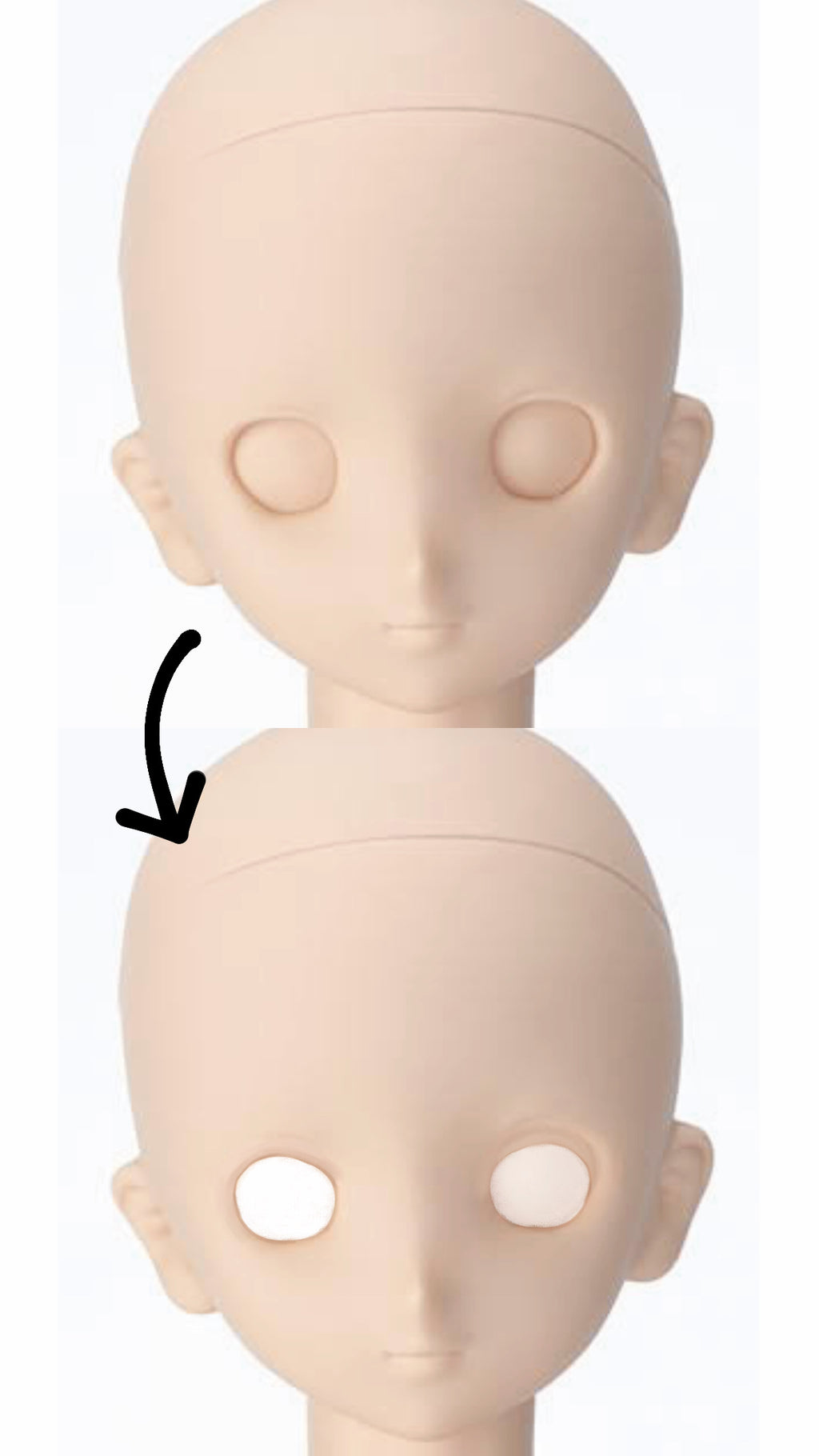 Modded DDH-06 Creepy Miku Faceup