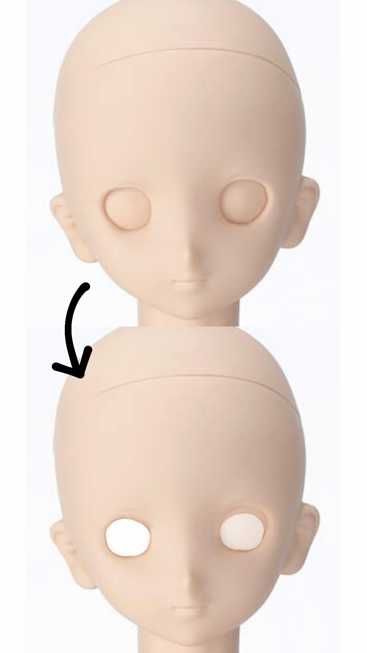 Modded DDH-06 Creepy Miku Faceup
