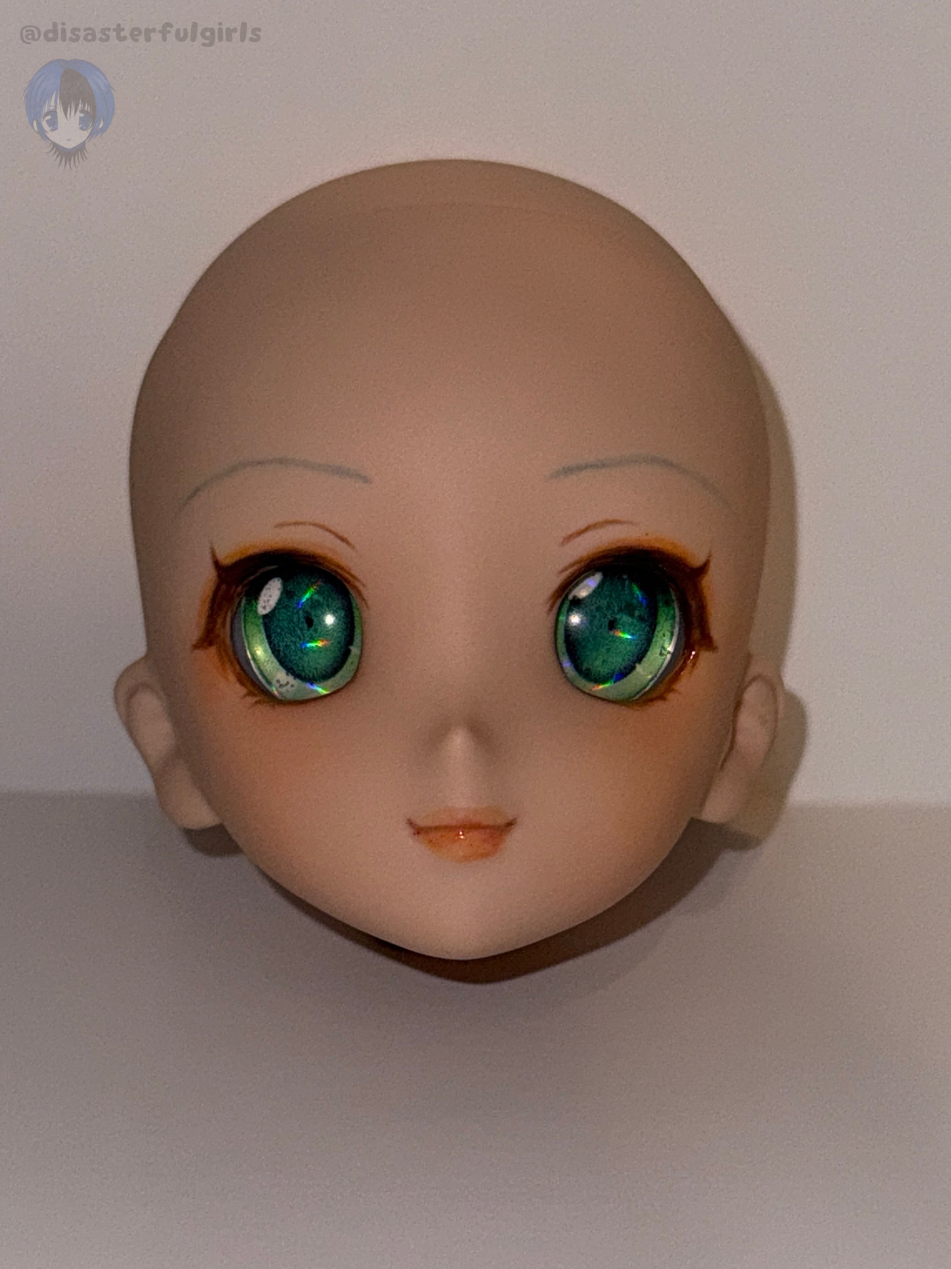 SOLD OUT!! OOAK Gumi Vocaloid 1/3 doll head (DDH-06 Flesh Dollfie Dream head and eyes)