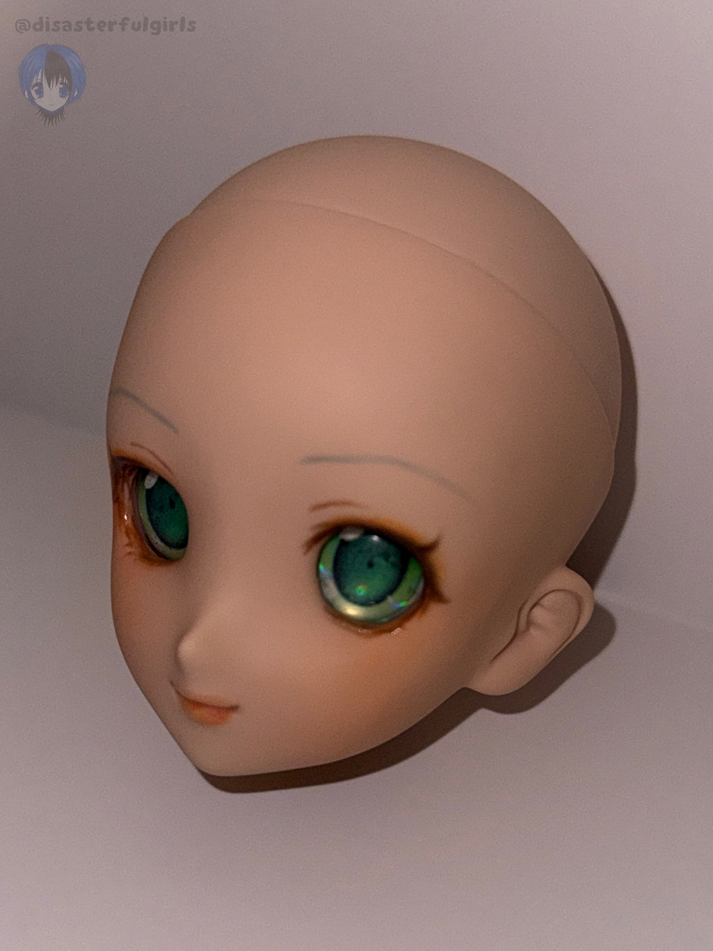 SOLD OUT!! OOAK Gumi Vocaloid 1/3 doll head (DDH-06 Flesh Dollfie Dream head and eyes)