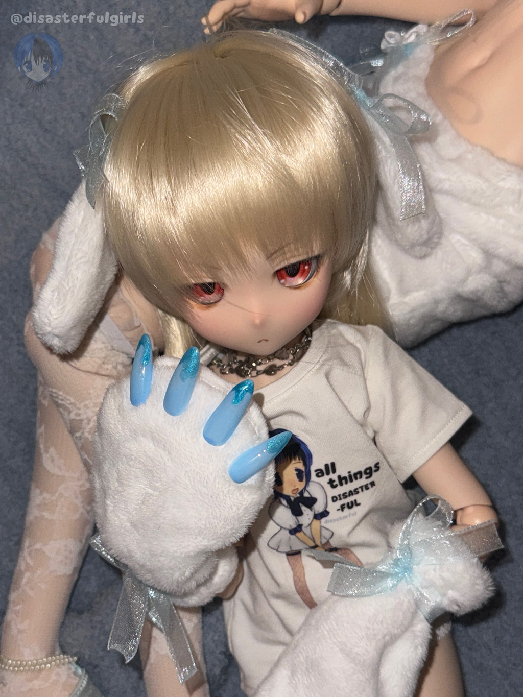SOLD OUT!! “Puppy GRRRL” outfit accessory set for Mini Dollfie Dream (1/4 BJD)