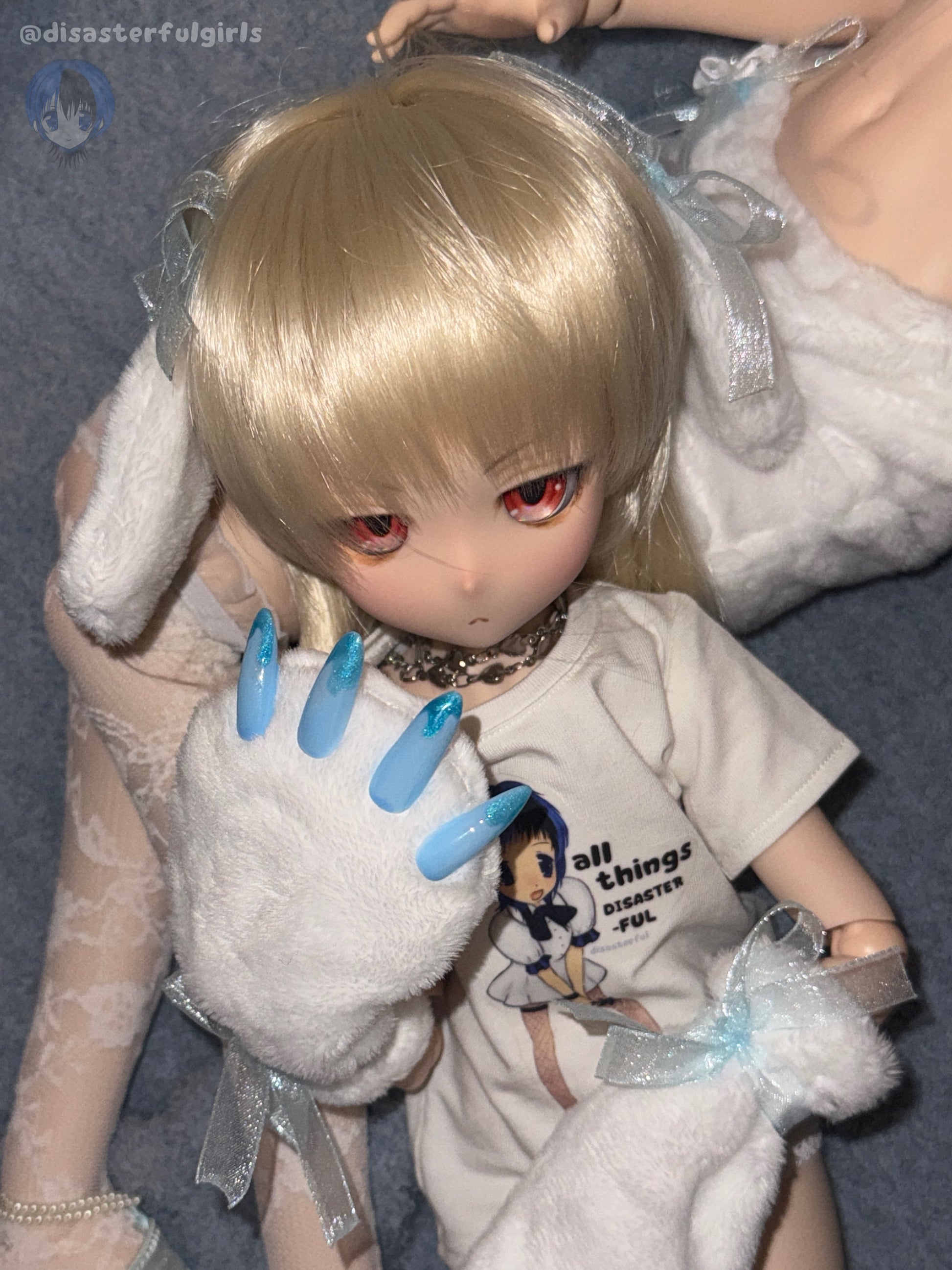 SOLD OUT!! “Puppy GRRRL” outfit accessory set for Mini Dollfie Dream (1/4 BJD)