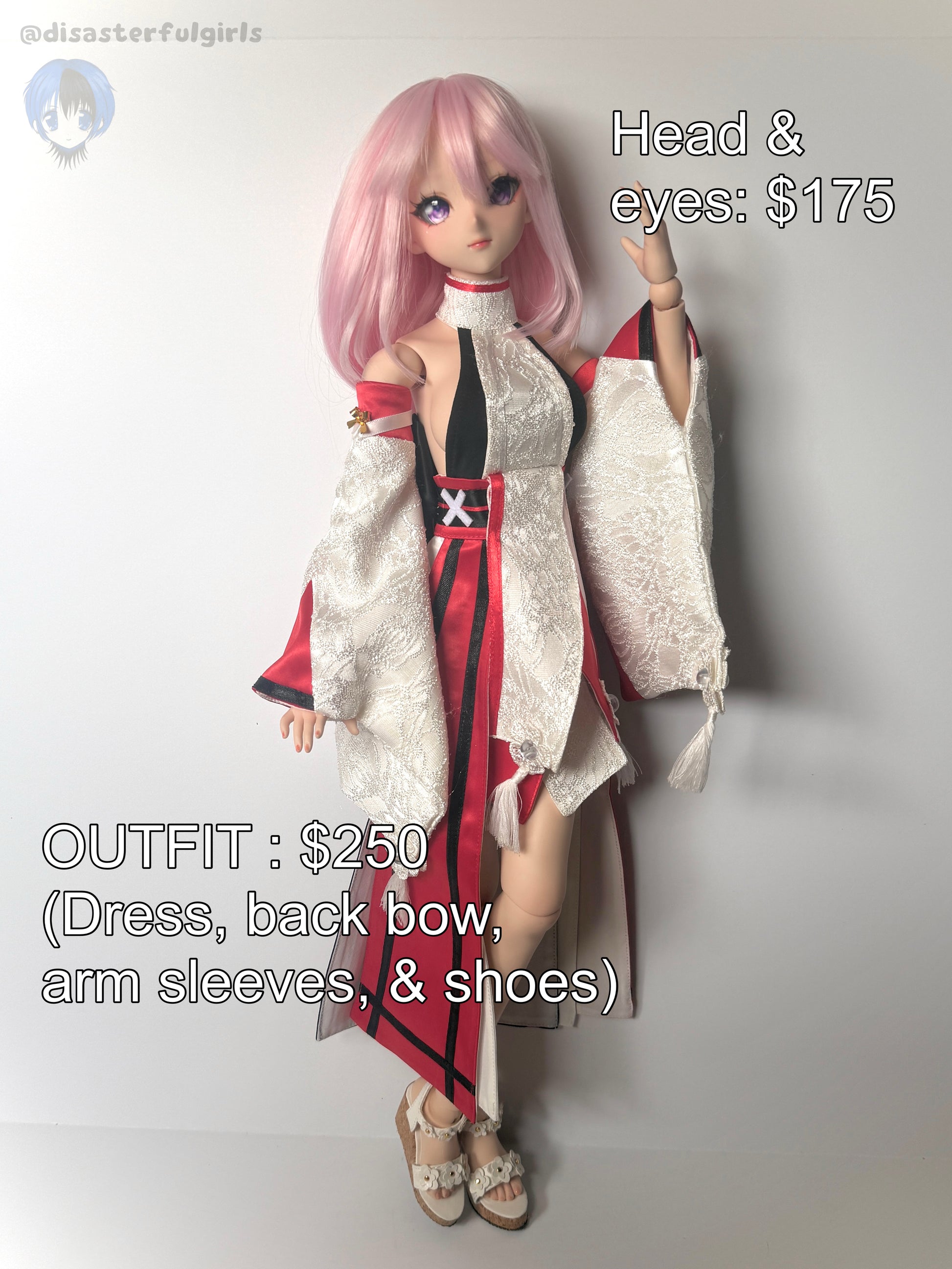 OOAK Yae Miko Dollfie Dream HEAD & EYES ONLY (DDH09 FLESH)