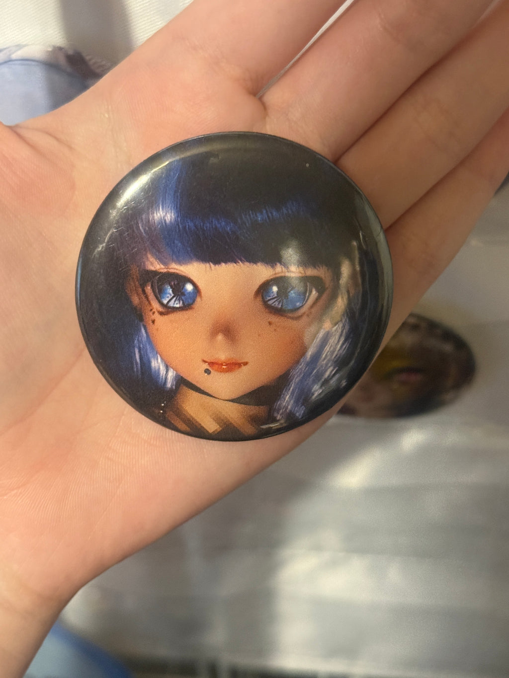 Anime Girl Doll 58mm pins