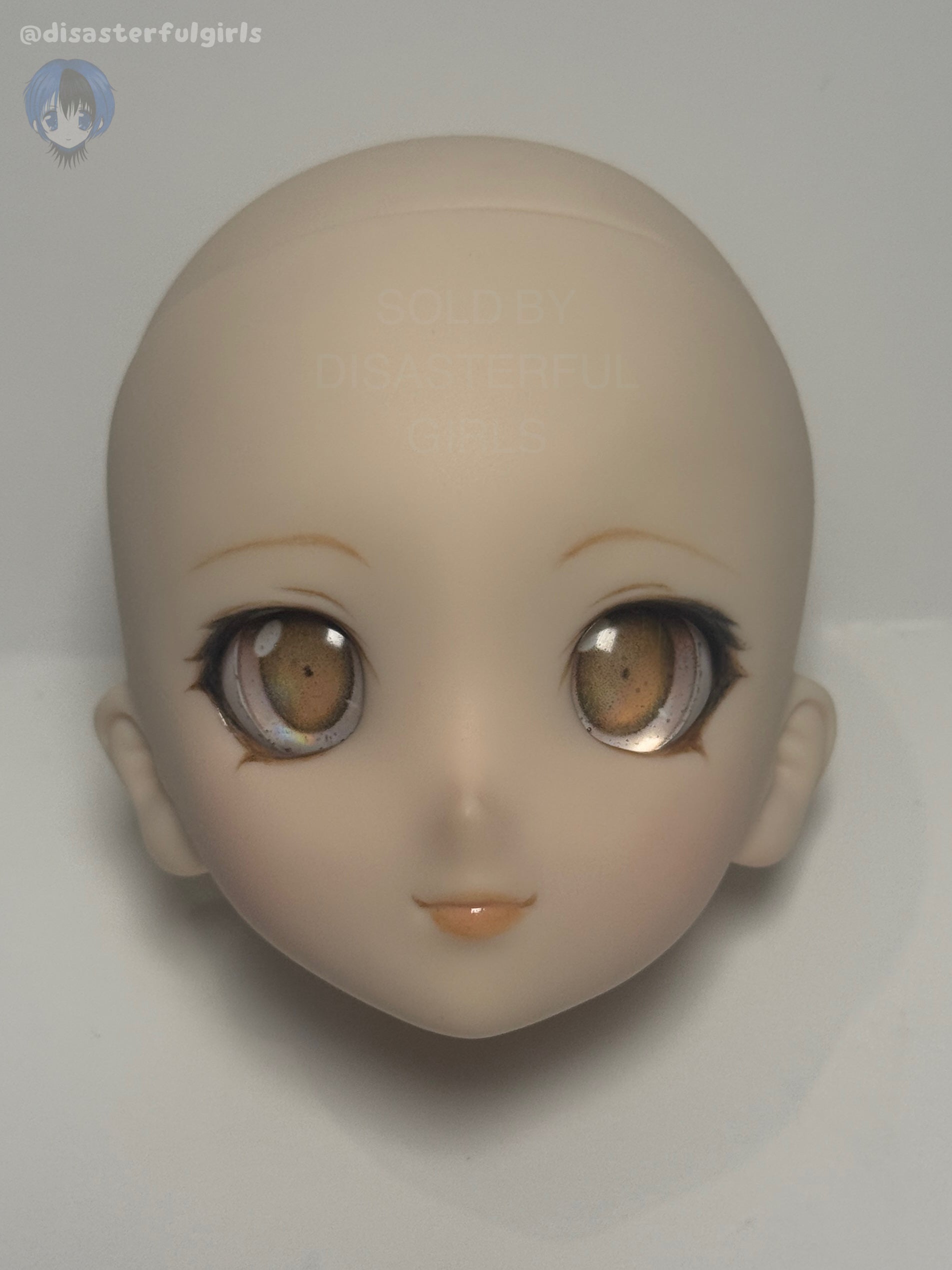 OOAK Dollfie Dream DDH-06 Semi-White Head 1/3 MJD (Brown eyes)