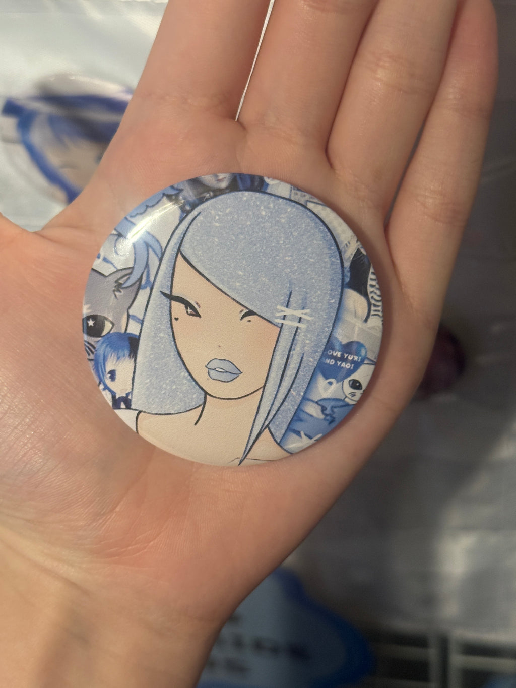 Disasterful Girls anime girl 58mm pins