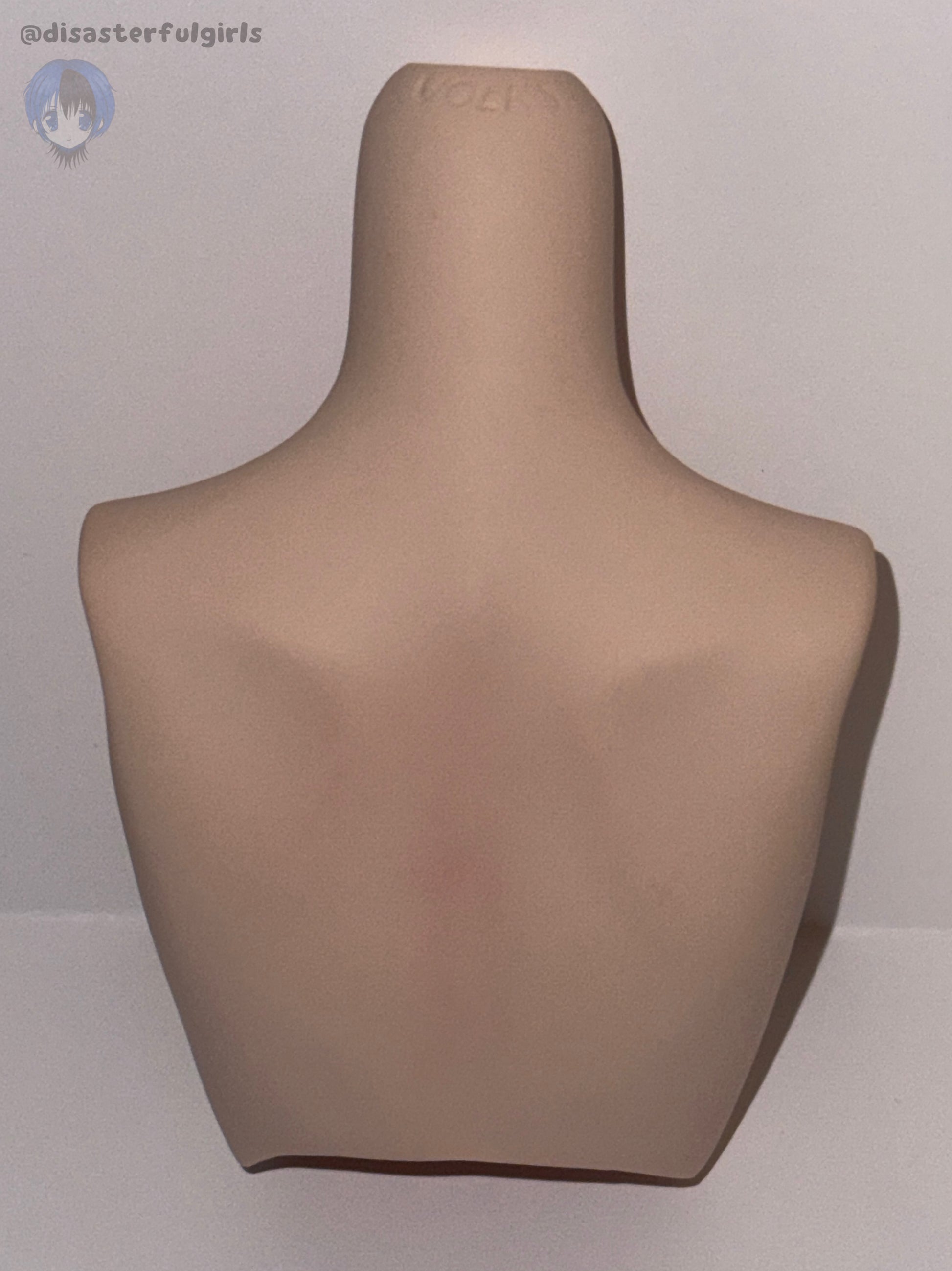 Cherry Blossom Watercolor Style Tattoo Dollfie Dream M Bust in Flesh