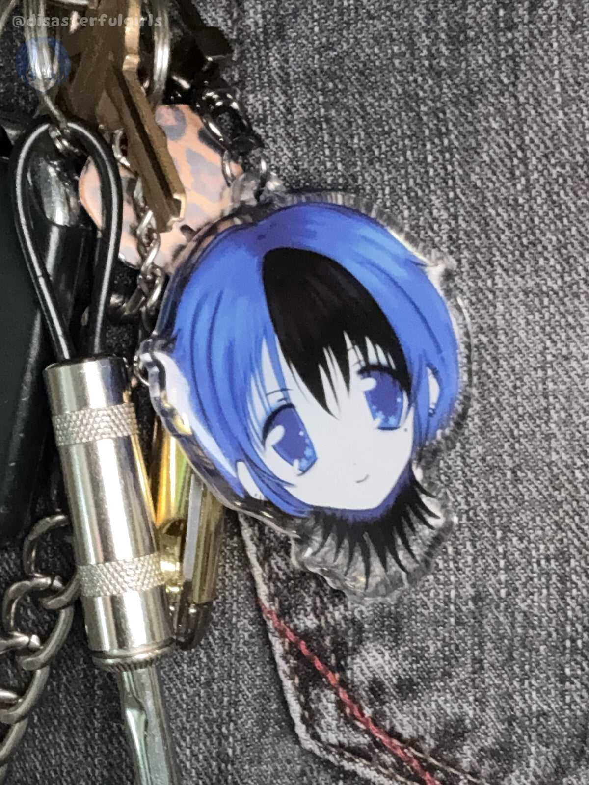 Disasterful Girls Logo Keychain