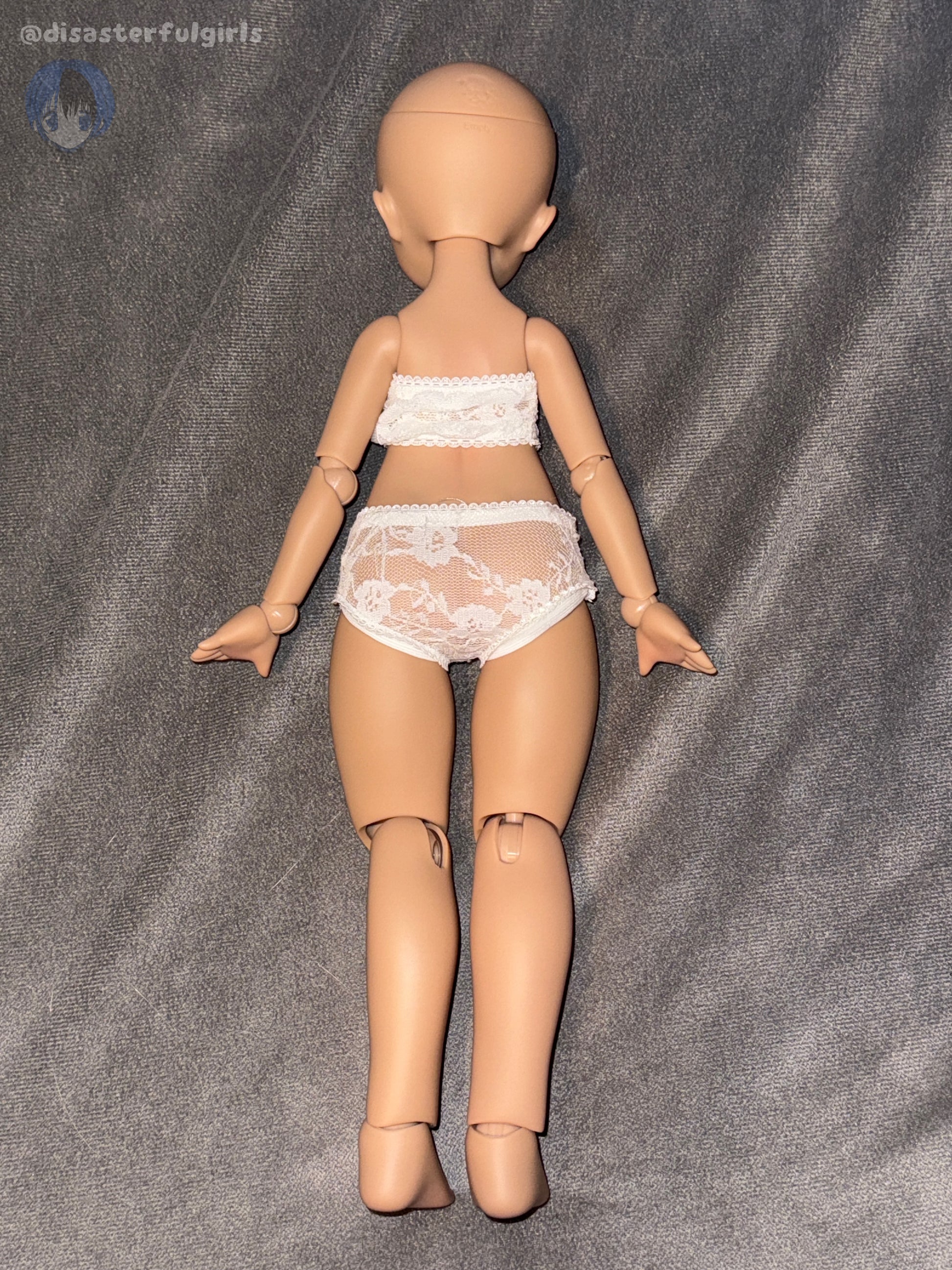 OOAK Imomodoll Empty/Chubby Rabbit Chocolate 1/4 scale full doll