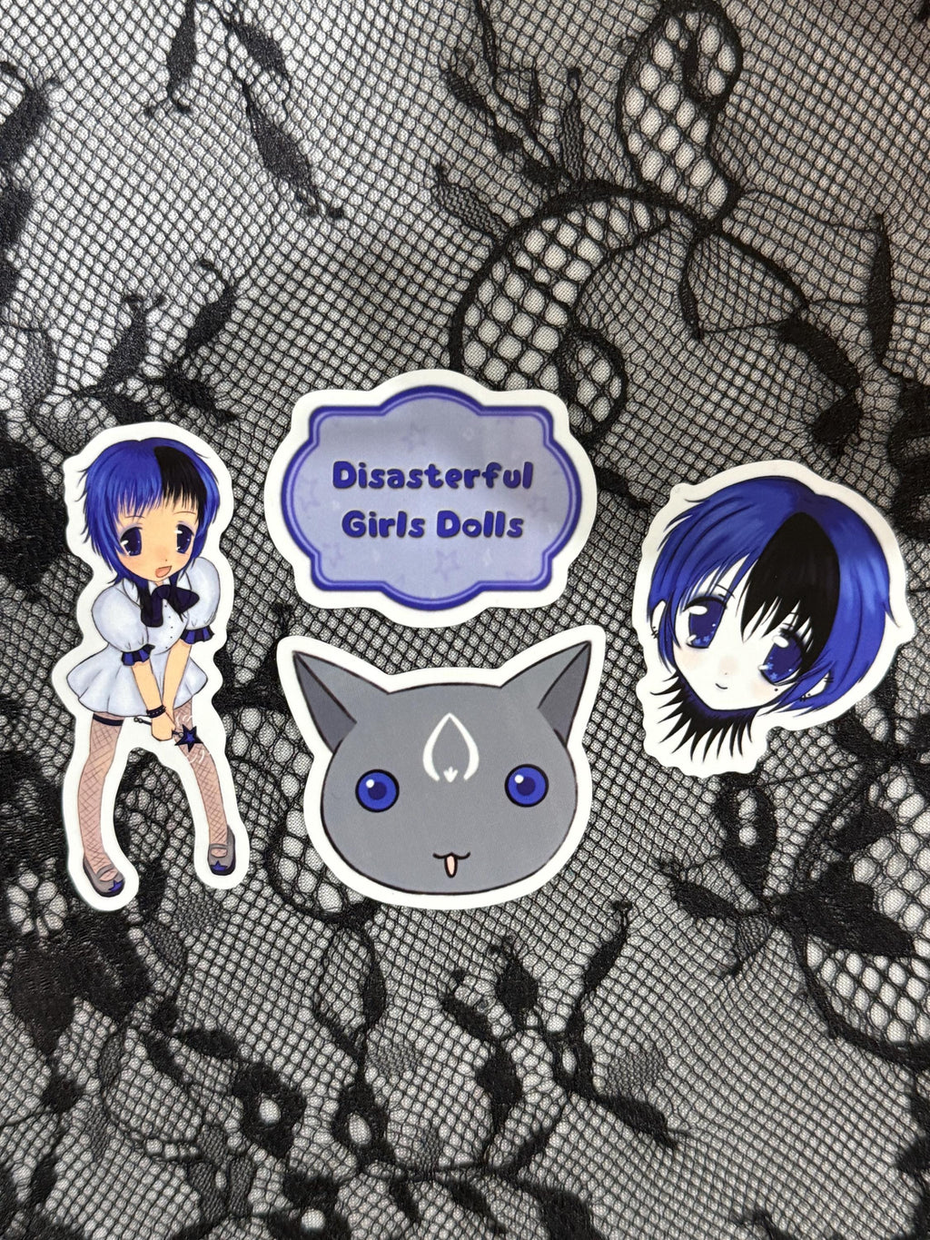 Disasterful Girls Logo Vinyl Stickers