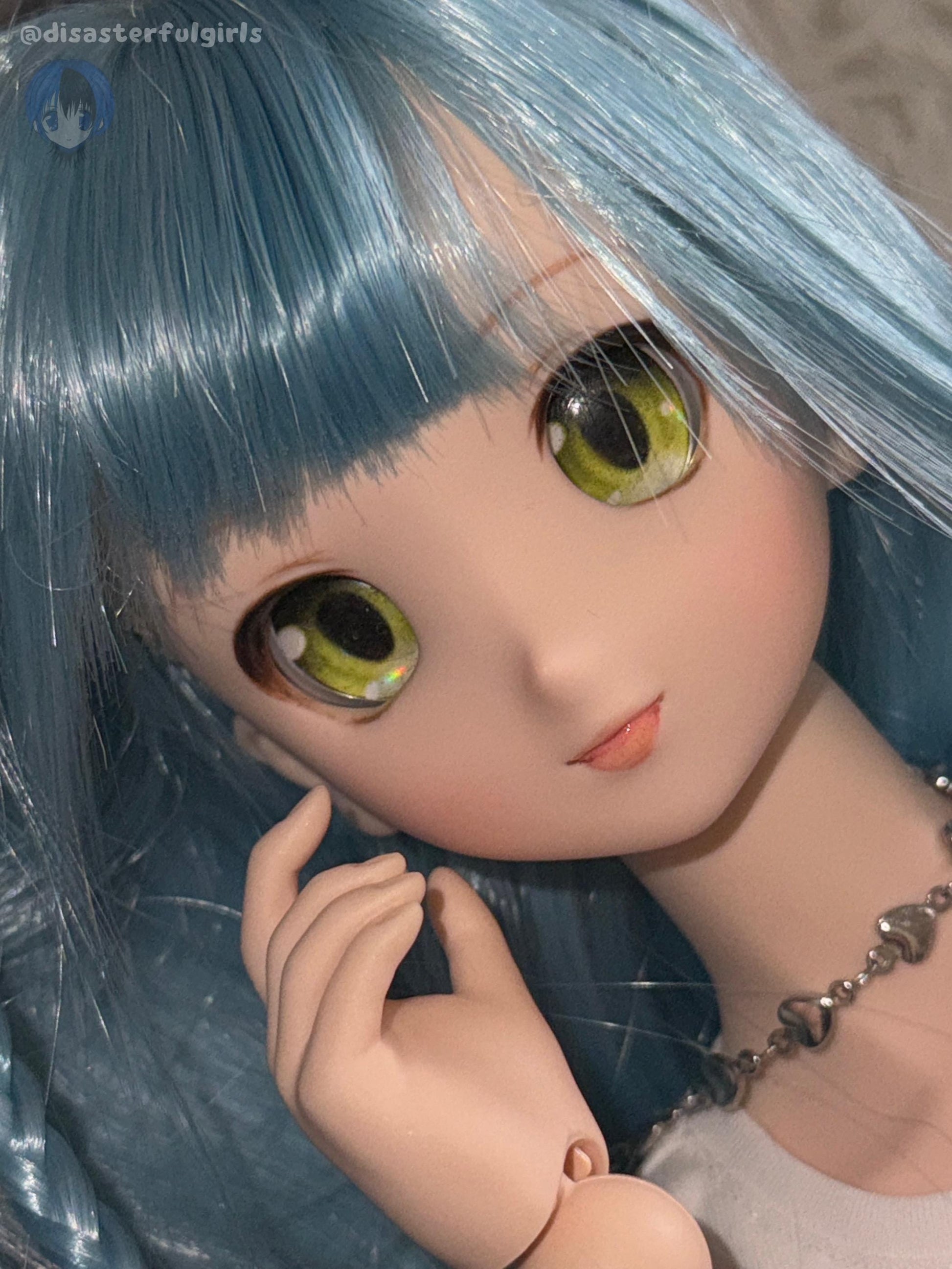 OOAK Dollfie Dream DDH-06 Flesh Head 1/3 MJD (Green eyes)
