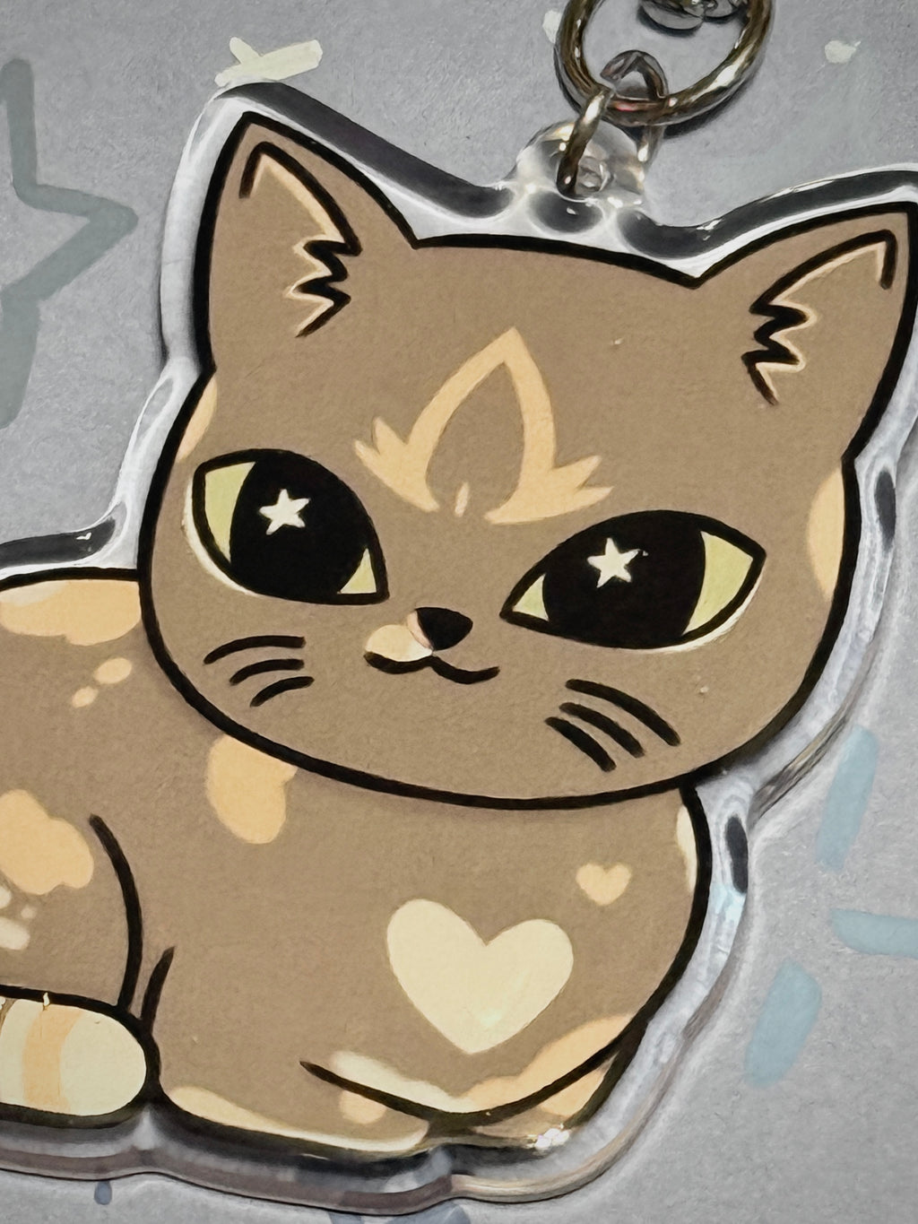 Totoro Cat 2.5” Double Sided (Same Design) Epoxy Keychain