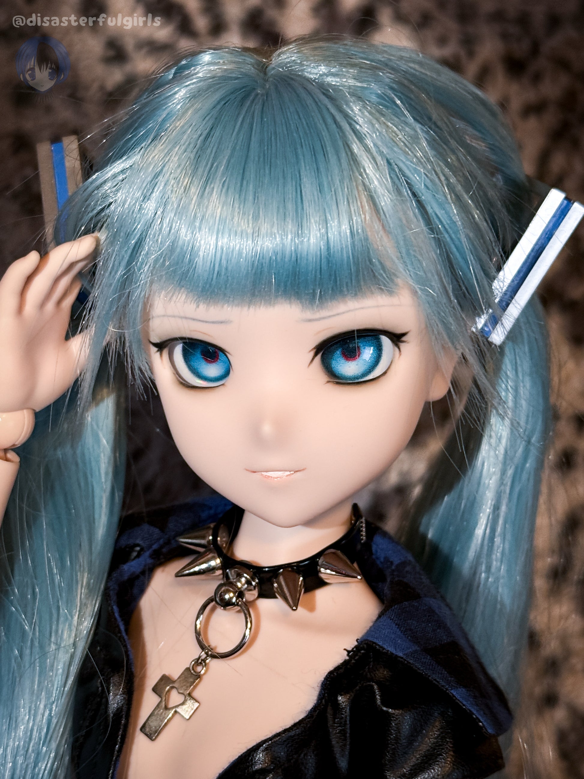 22mm “Creepy Miku” Anime BJD Doll Eyes for 1/3 BJD