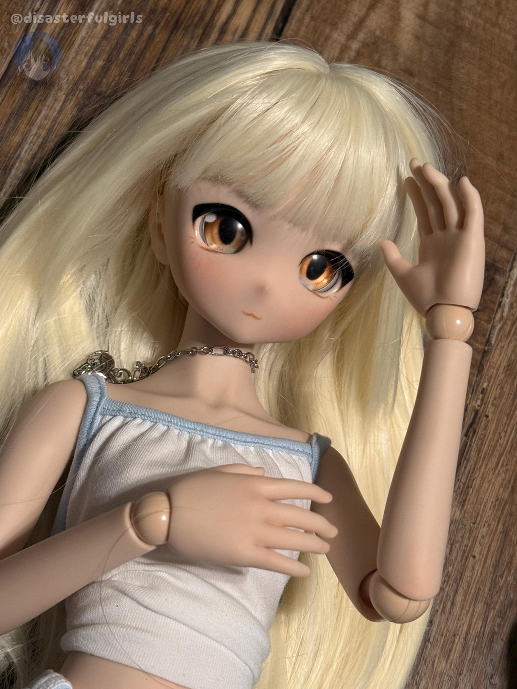 SOLD OUT!! OOAK Dollfie Dream DDH-27 Flesh Head 1/3 MJD (Orange eyes)