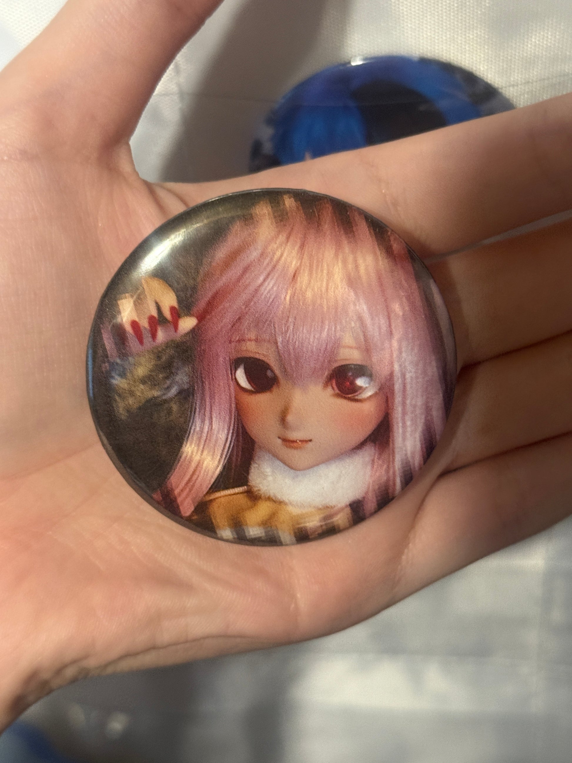 Anime Girl Doll 58mm pins