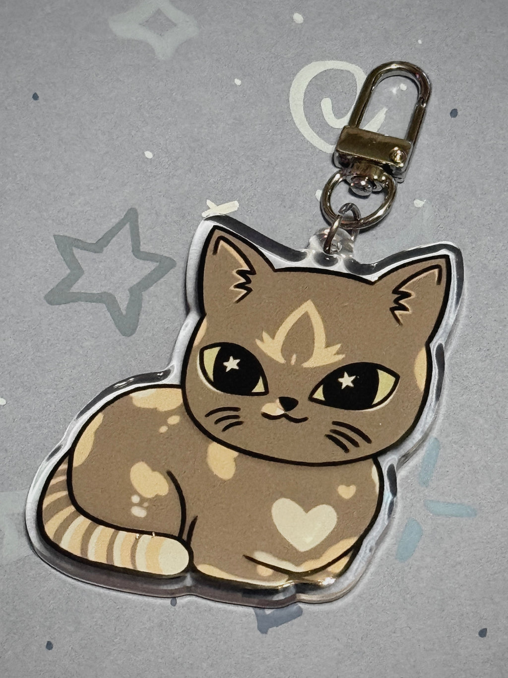 Totoro Cat 2.5” Double Sided (Same Design) Epoxy Keychain