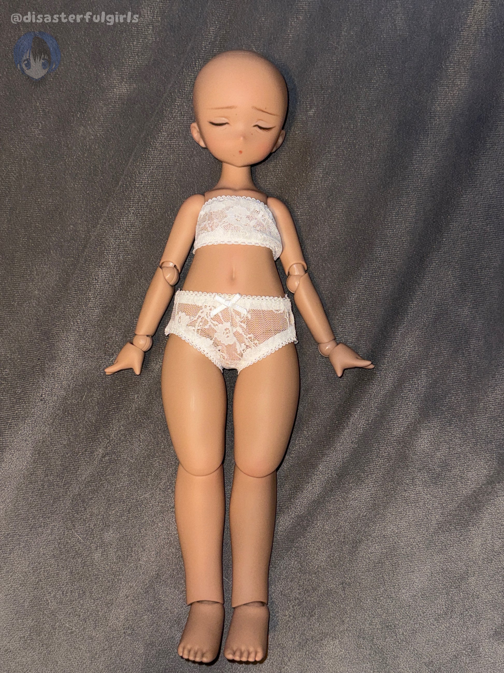 OOAK Imomodoll Empty/Chubby Rabbit Chocolate 1/4 scale full doll