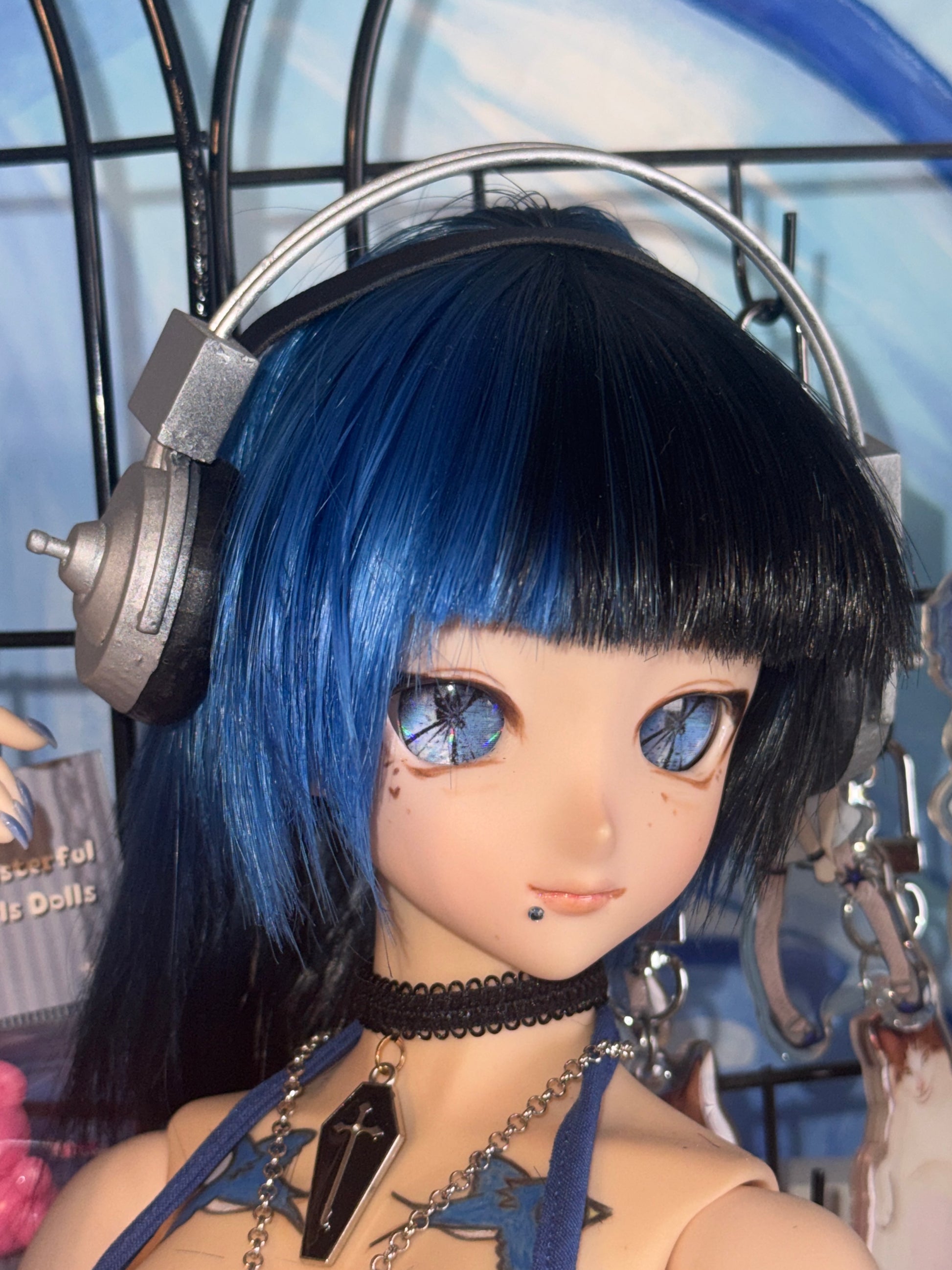 1/3 scale Super Sonico headphones for Dollfie Dream, Smart Doll, BJD, etc.
