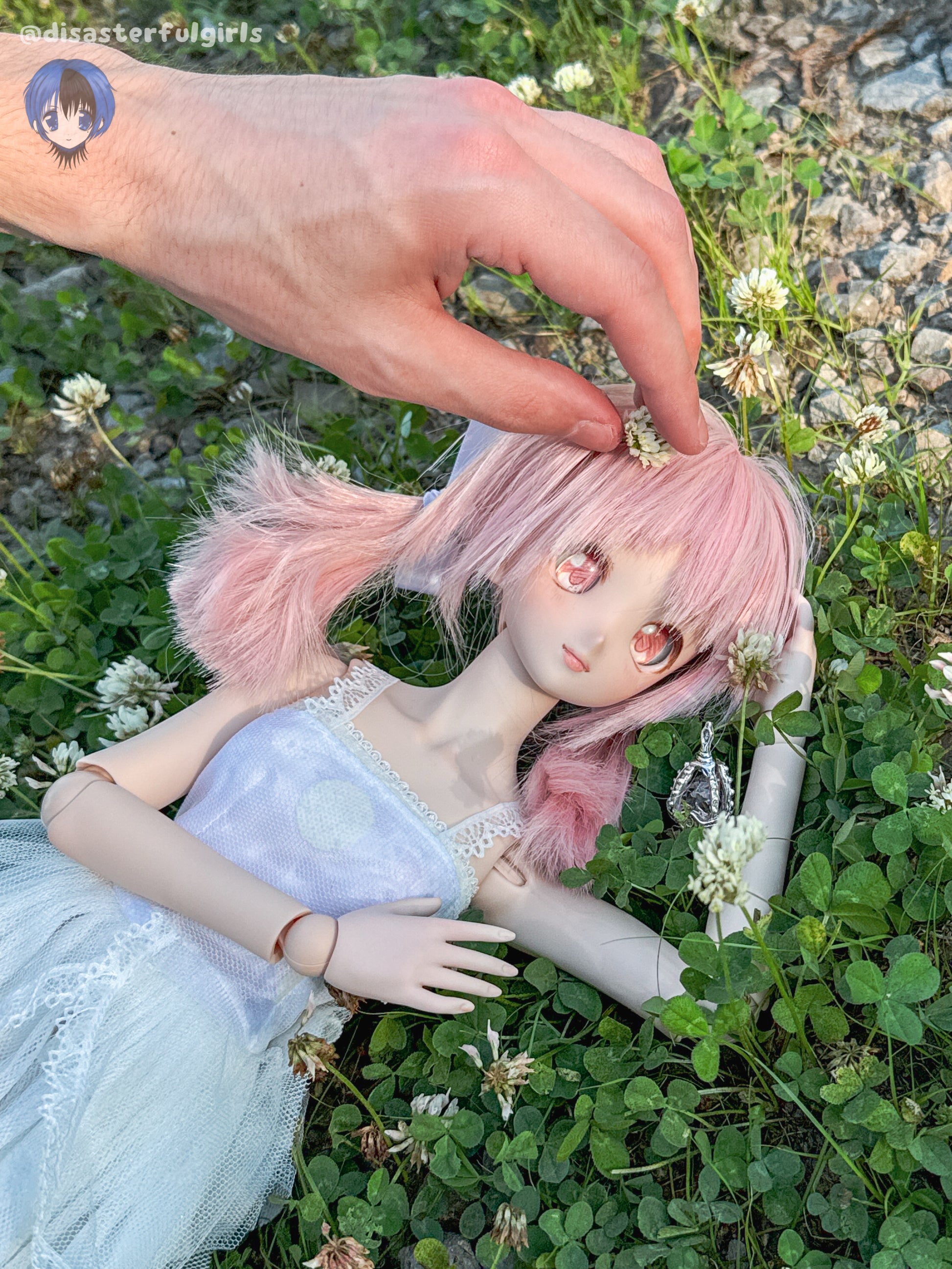 SOLD OUT!! Madoka Magica OOAK Dollfie Dream DDH-06 Flesh Head only 1/3 MJD (Free Madoka eyes included)