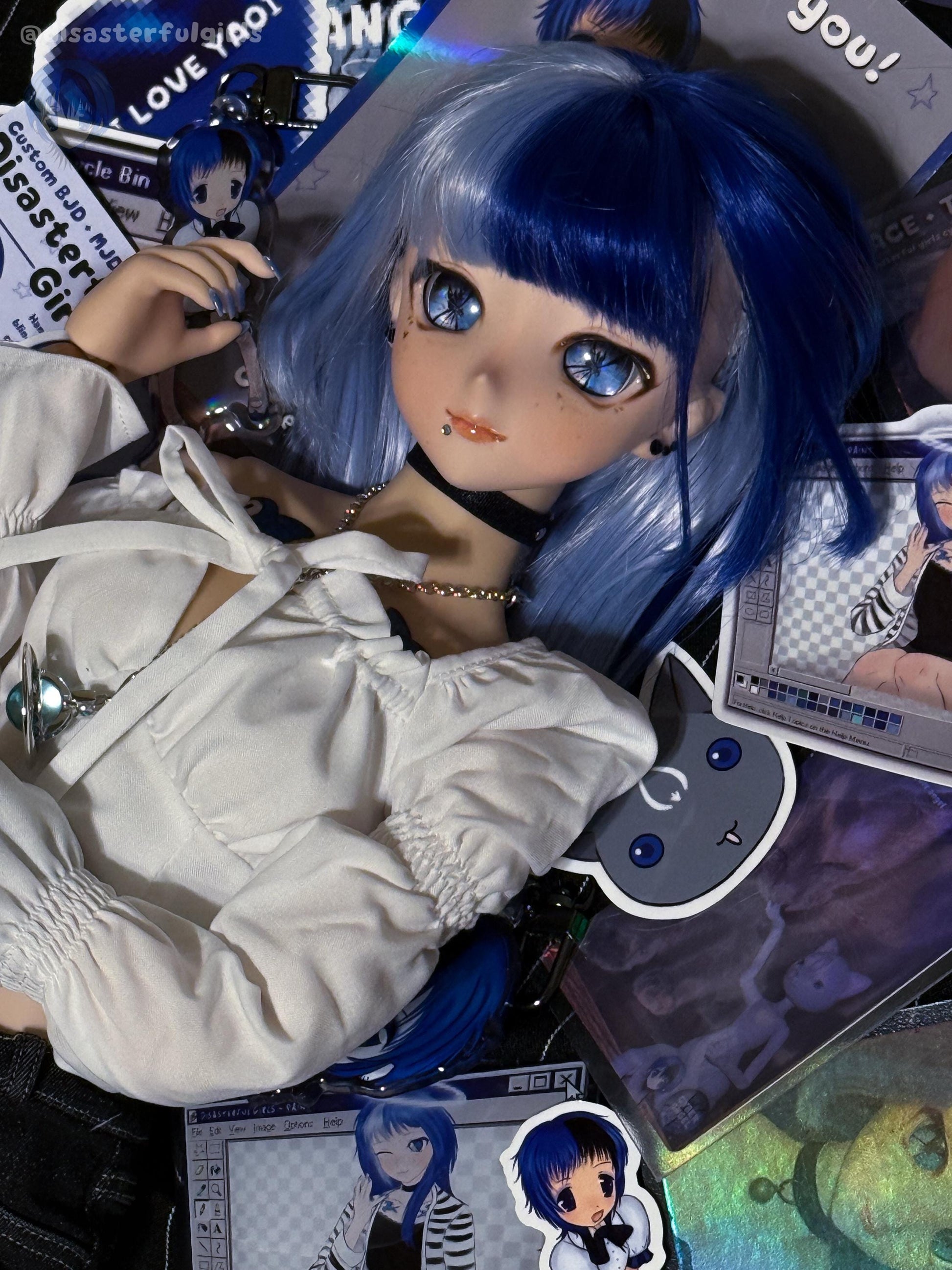 Disasterful Girls Cyber Angel Sticker