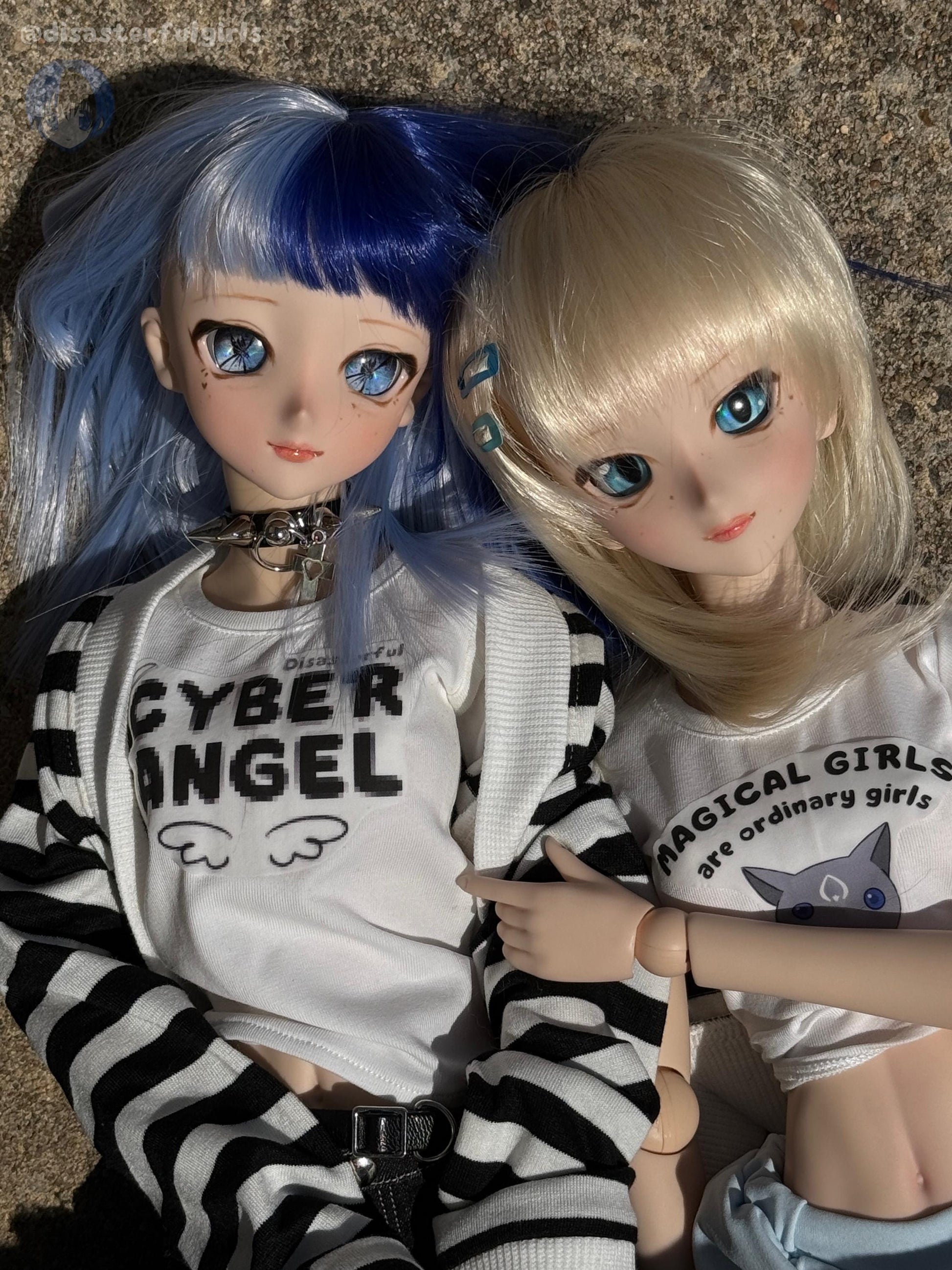 OOAK Dollfie Dream DDH-07 Flesh Head 1/3 MJD (Blue eyes)