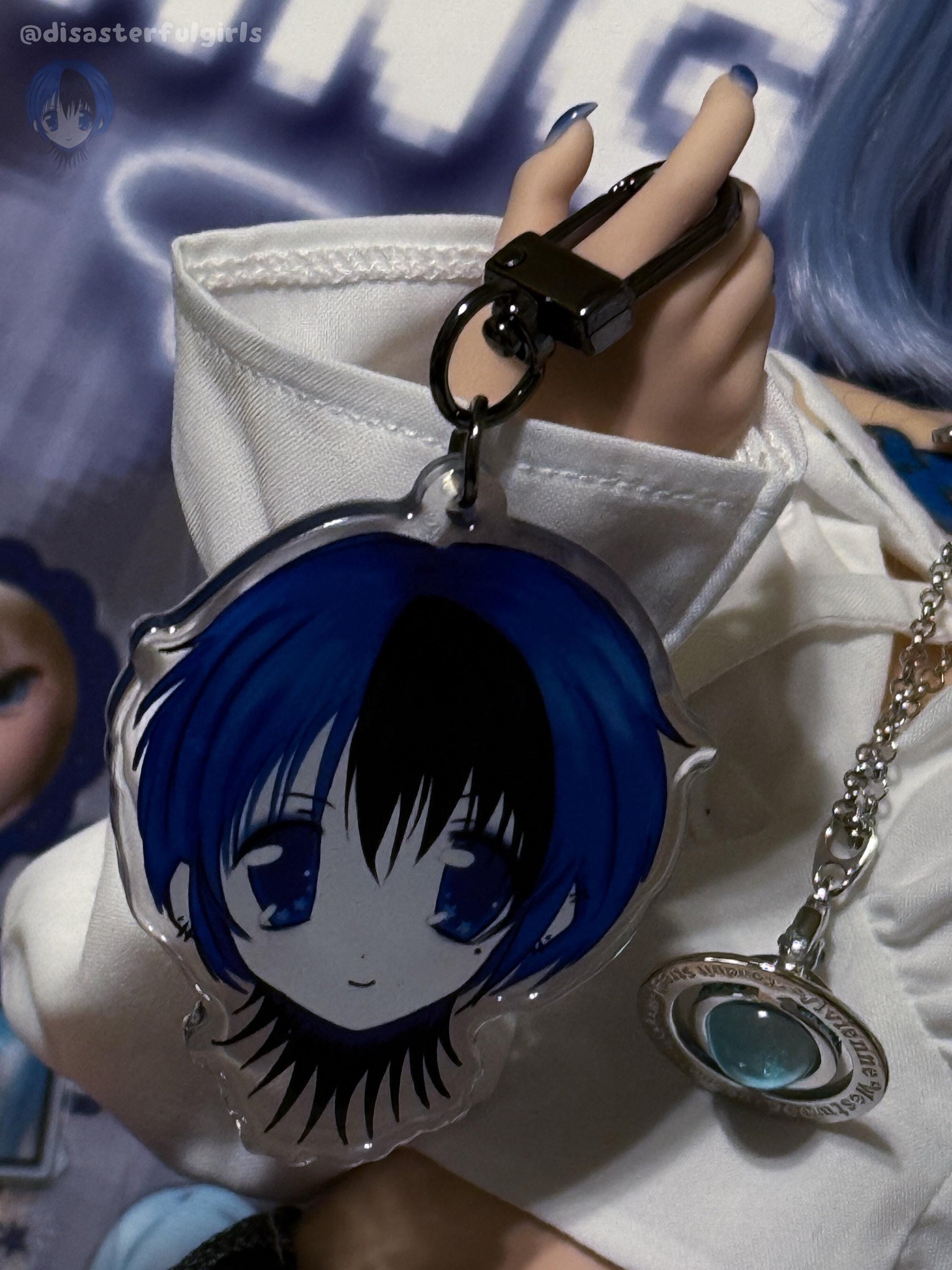 Disasterful Girls Logo Keychain