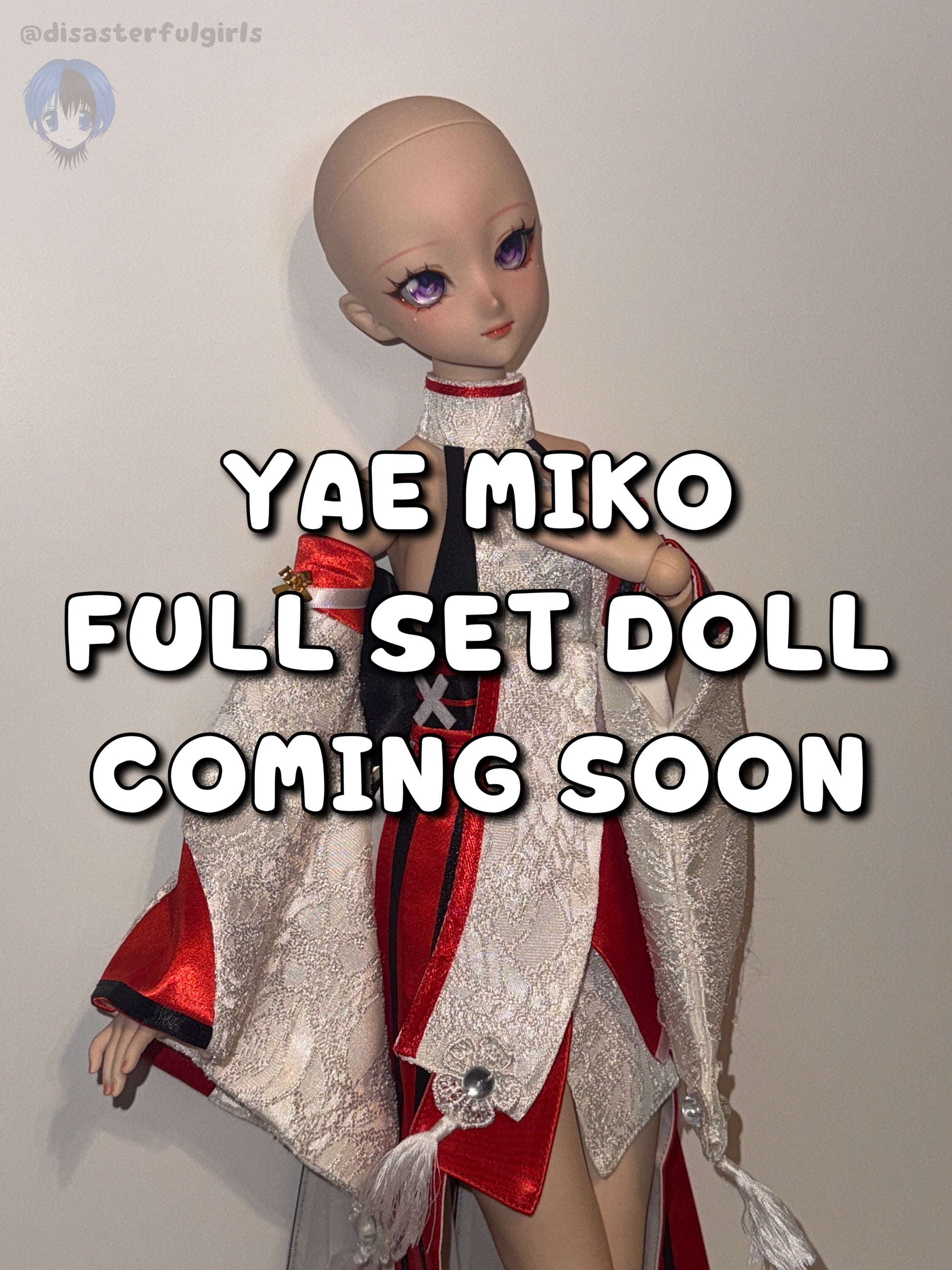 💙COMING SOON💙 Yae Miko Full Set Doll (Dollfie Dream 1/3 MJD in FLESH)