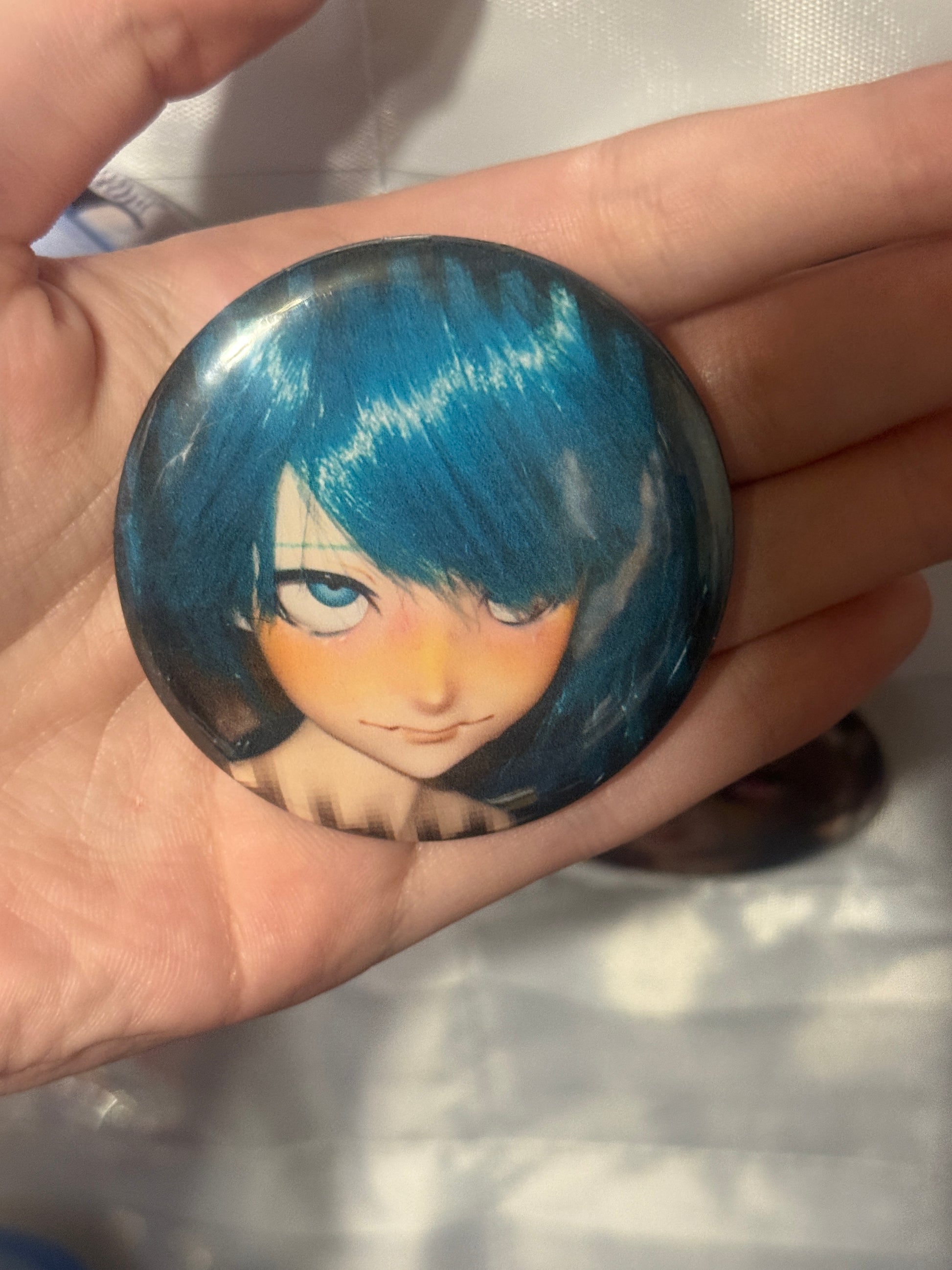 Anime Girl Doll 58mm pins