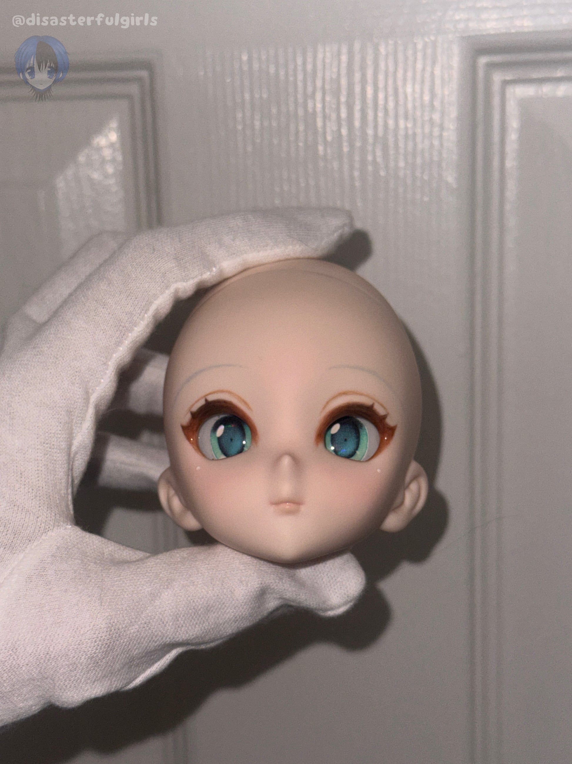 Dollfie Dream DDH-10 OOAK Hatsune Miku Inspired Doll Head