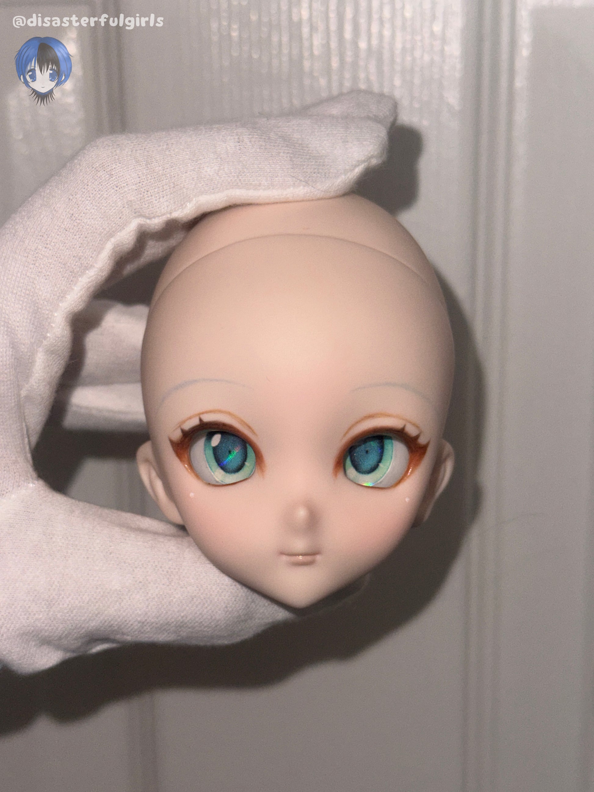 Dollfie Dream DDH-10 OOAK Hatsune Miku Inspired Doll Head