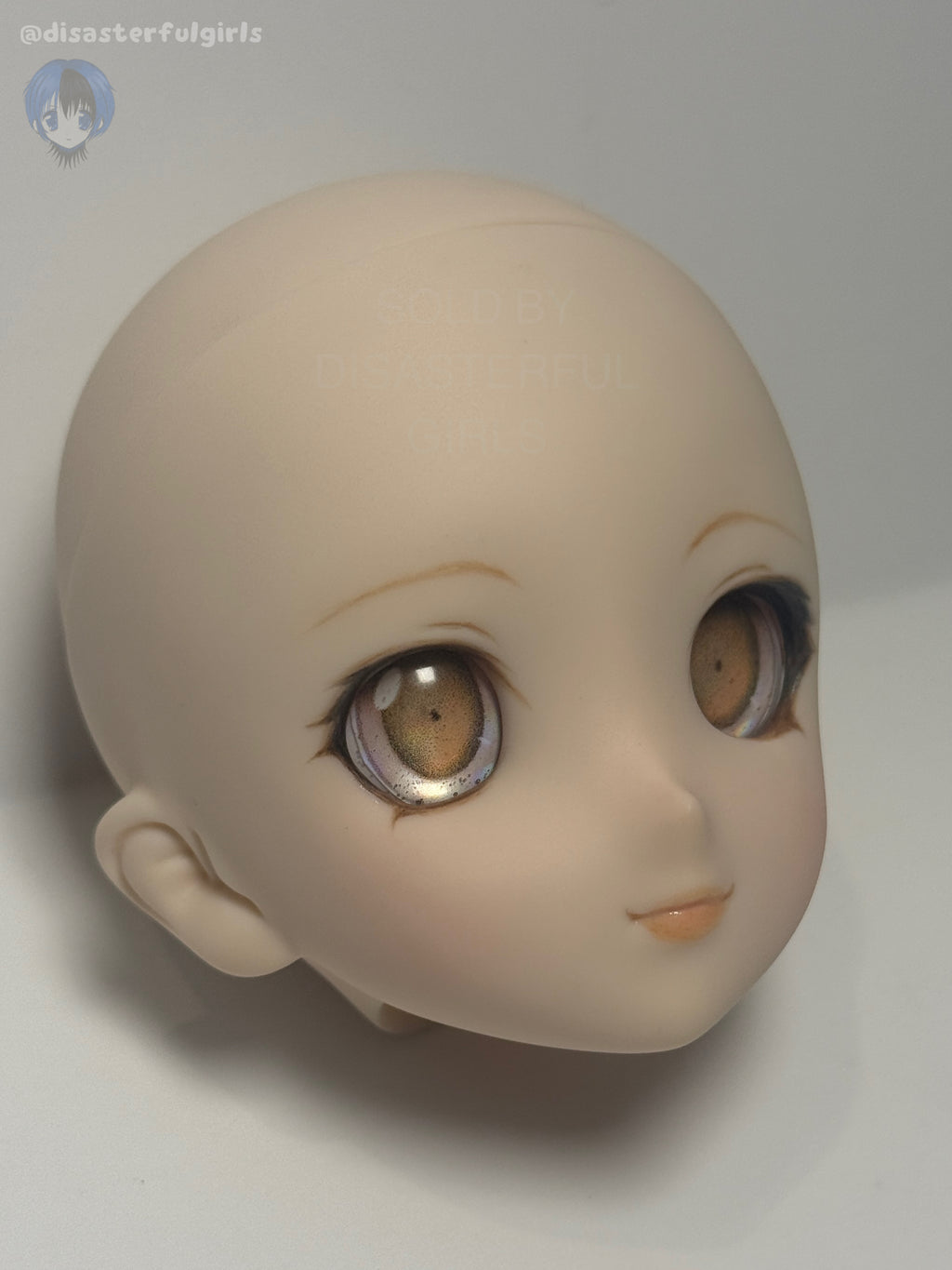 OOAK Dollfie Dream DDH-06 Semi-White Head 1/3 MJD (Brown eyes)