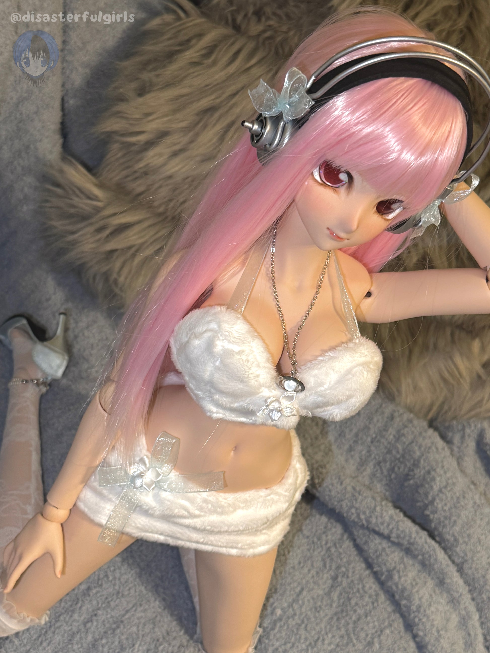 SOLD OUT!! Super Sonico Full Set Doll - “Angel” set (Dollfie Dream 1/3 MJD in FLESH)