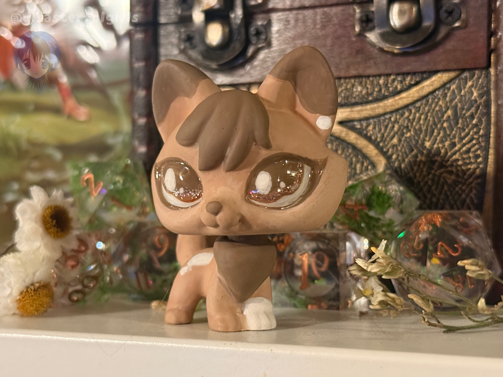 SOLD OUT! OOAK Littlest Pet Shop Brown & White Fox