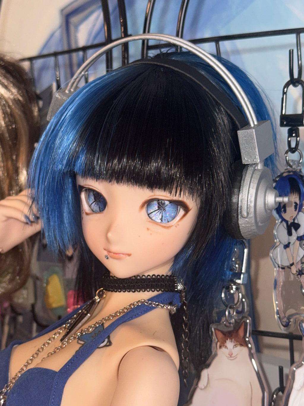 1/3 scale Super Sonico headphones for Dollfie Dream, Smart Doll, BJD, etc.